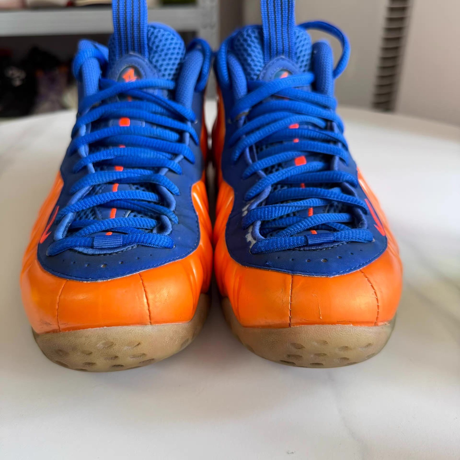 Nike Nike Air Foamposite One Knicksblue orange color block Q10 Size US 6.5 / EU 39-40 - 2 Thumbnail