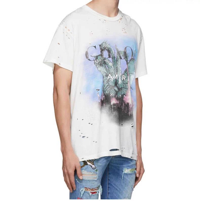 Amiri AMIRI Kidora Monster 21SS Bullet Hole Short Sleeve 2501-Nex Size US XS / EU 42 / 0 - 8 Thumbnail