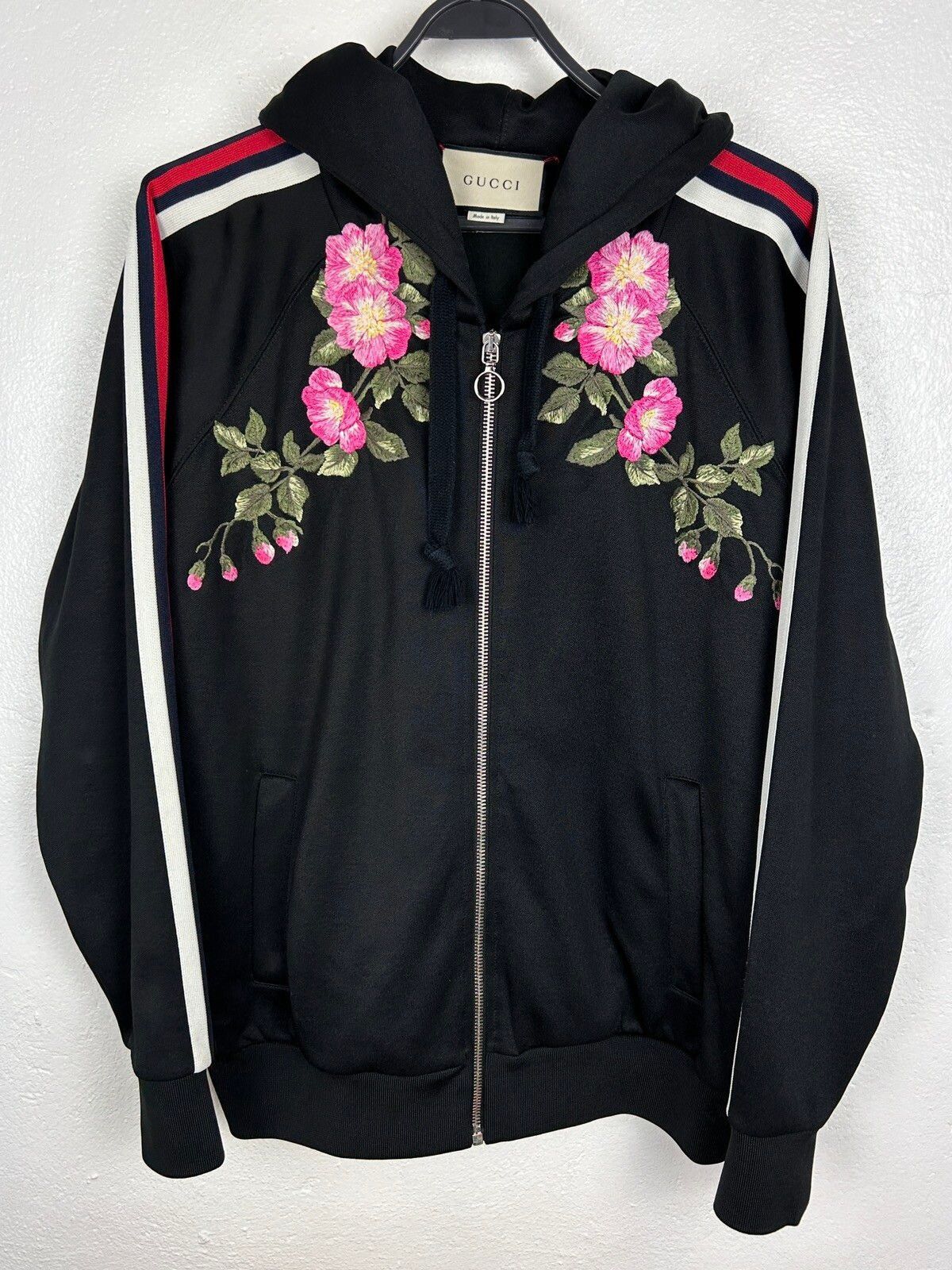 Gucci hoodie floral best sale