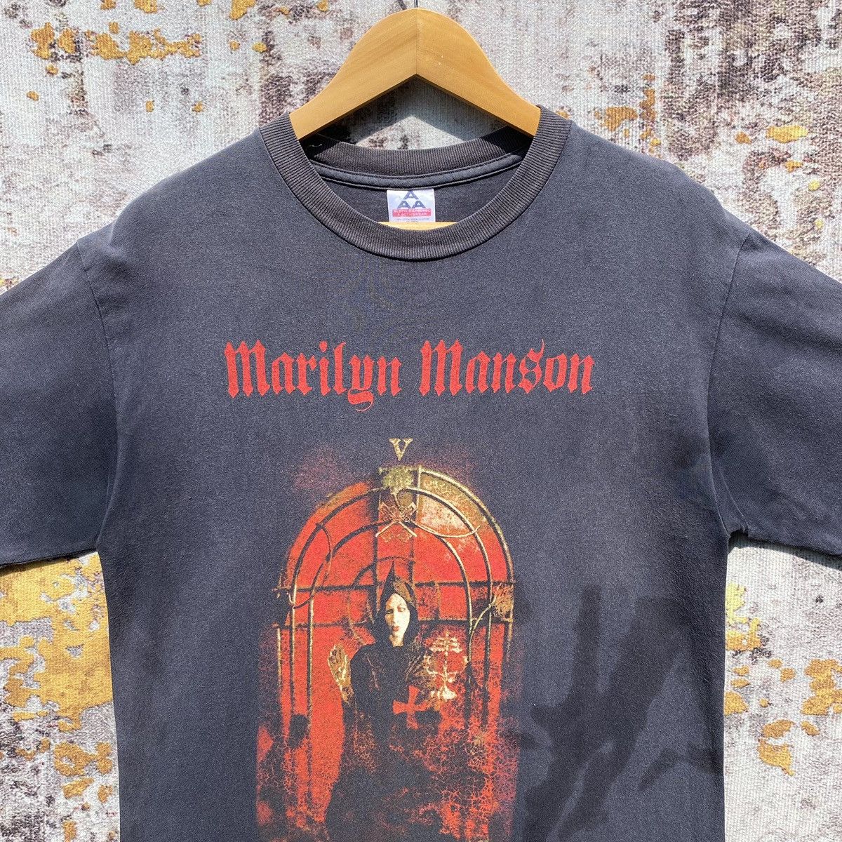 Marilyn Manson Vintage 2000s Marilyn Manson Hierophant Shirt SunFaded Size US S / EU 44-46 / 1 - 8 Thumbnail