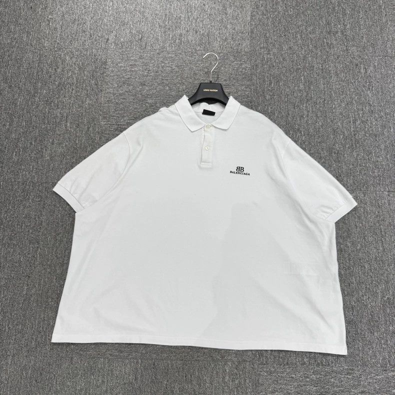 Balenciaga Balenciaga Embroidered monogram polo shirt Size US M / EU 48-50 / 2 - 1 Thumbnail