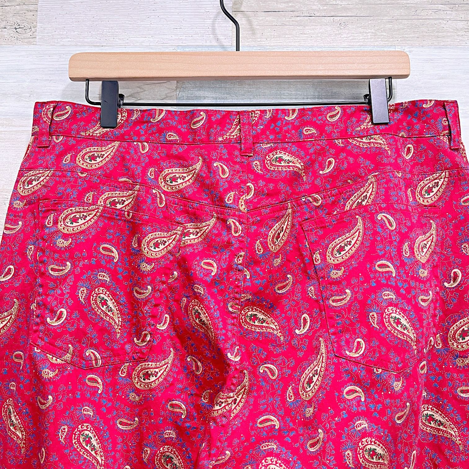 Lauren Ralph Lauren LRL RALPH LAUREN Paisley Crop Pants Red Womens 16W Size 38" / US 16 / IT 52 - 5 Thumbnail