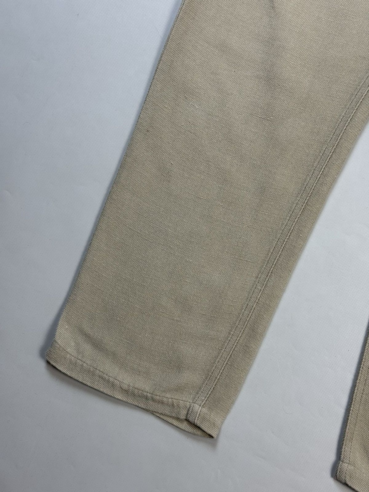 Armani AJ Armani Jeans Vintage Metal Logo Men’s Linen Chino Pants Size US 33 - 9 Thumbnail