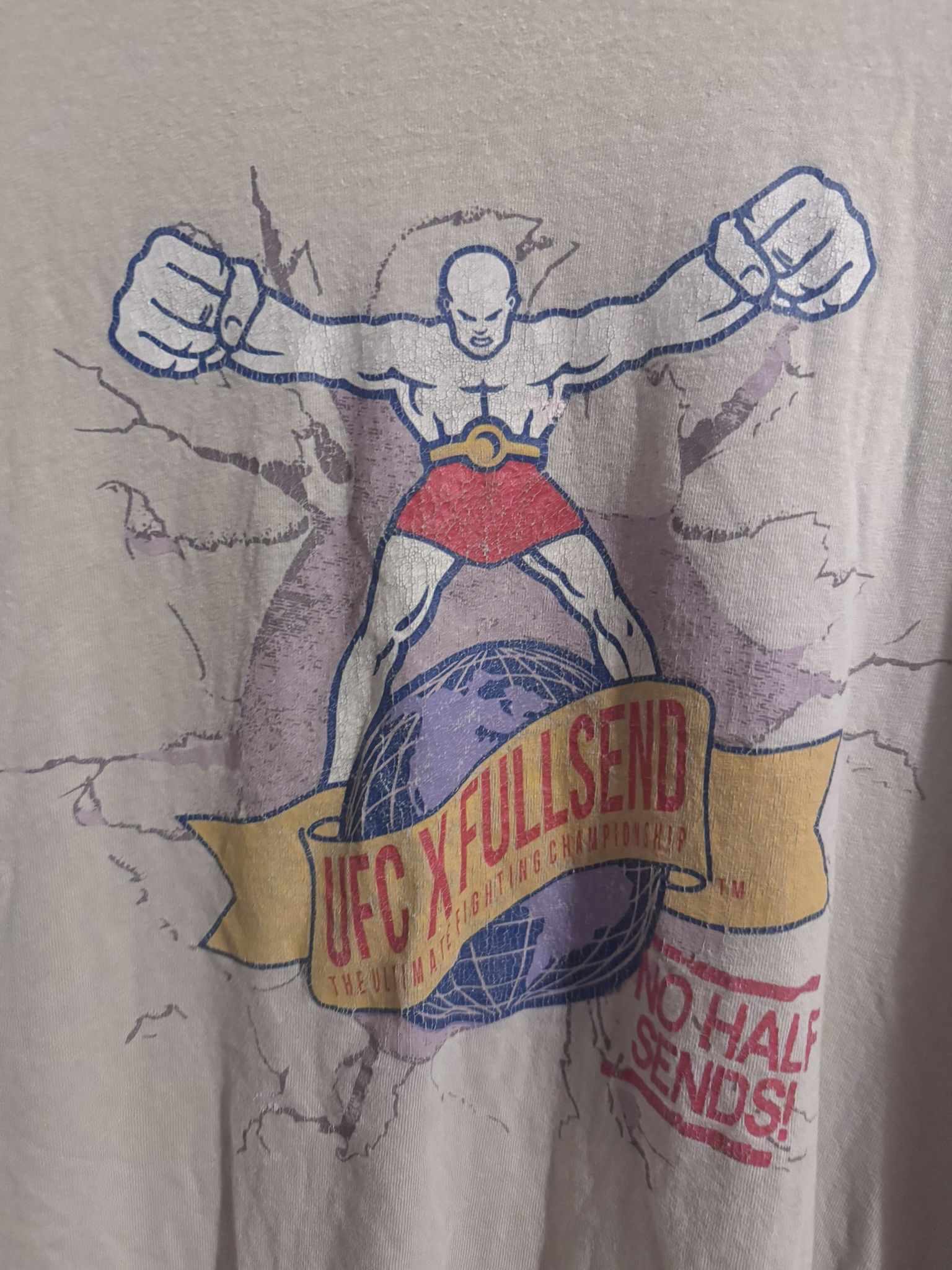 UFC UFC x FULLSEND Beige Tee - 3XL Size US XXL / EU 58 / 5 - 4 Thumbnail