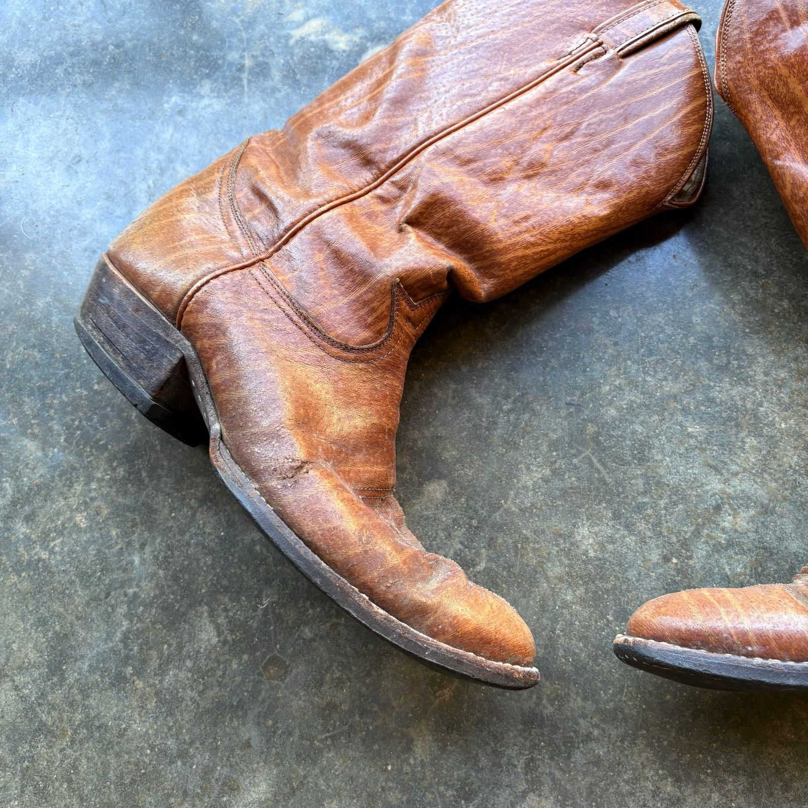 Tony Lama Vintage Tony Lama Leather Cowboy Boots Size US 11 / EU 44 - 3 Thumbnail