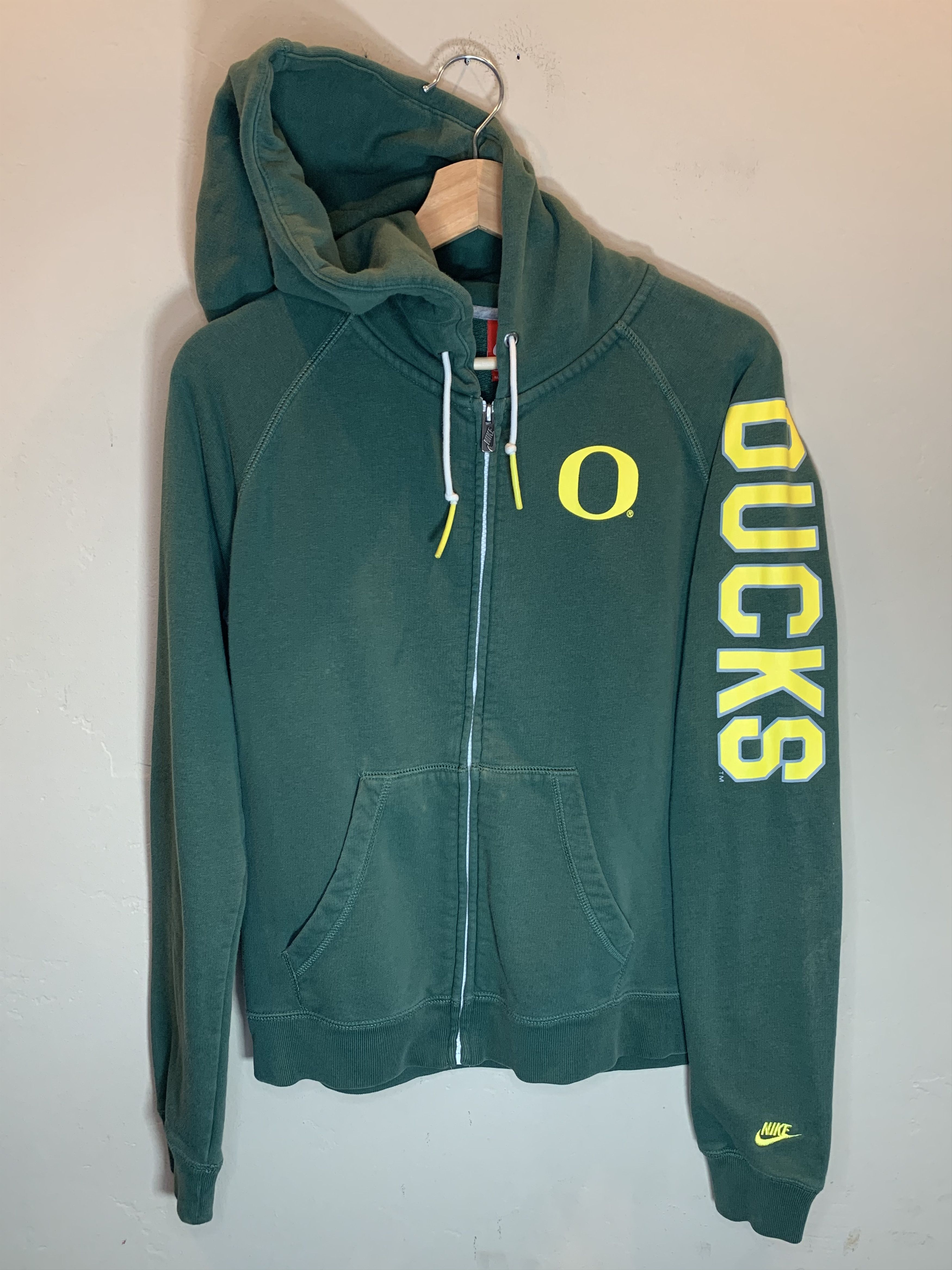 *RARE* Vintage Nike Oregon Ducks Swoosh Zip Hoodie - M