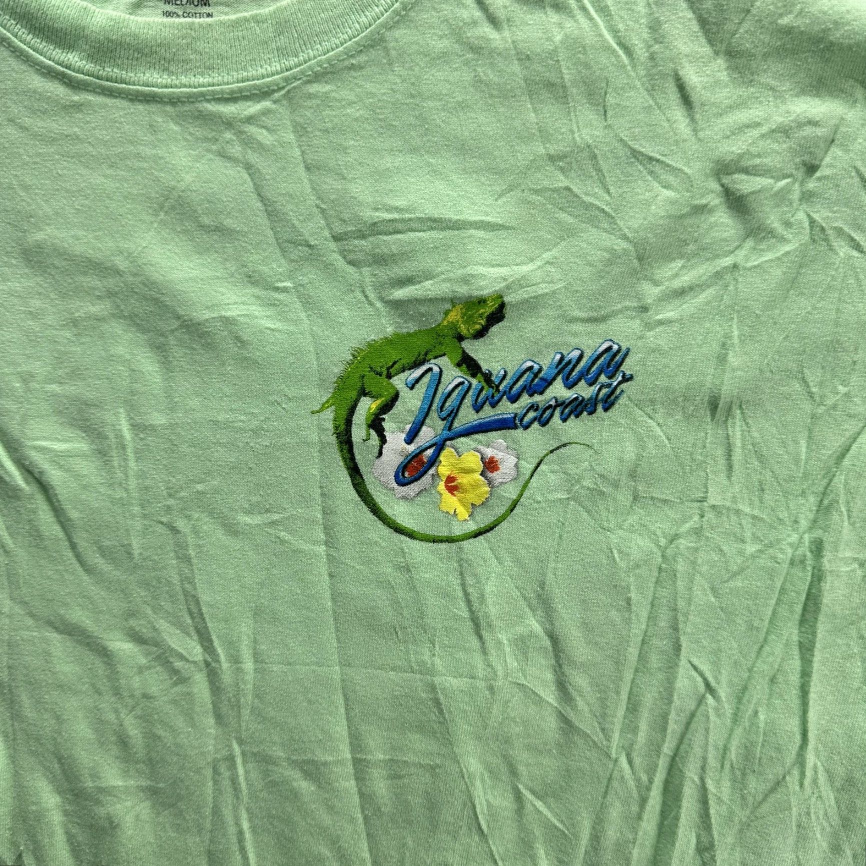 Vintage Saddlebred Shirt Mens M Green Iguana Coast Sunset Highway Motorcycle Graphic Shirt Size US M / EU 48-50 / 2 - 4 Thumbnail