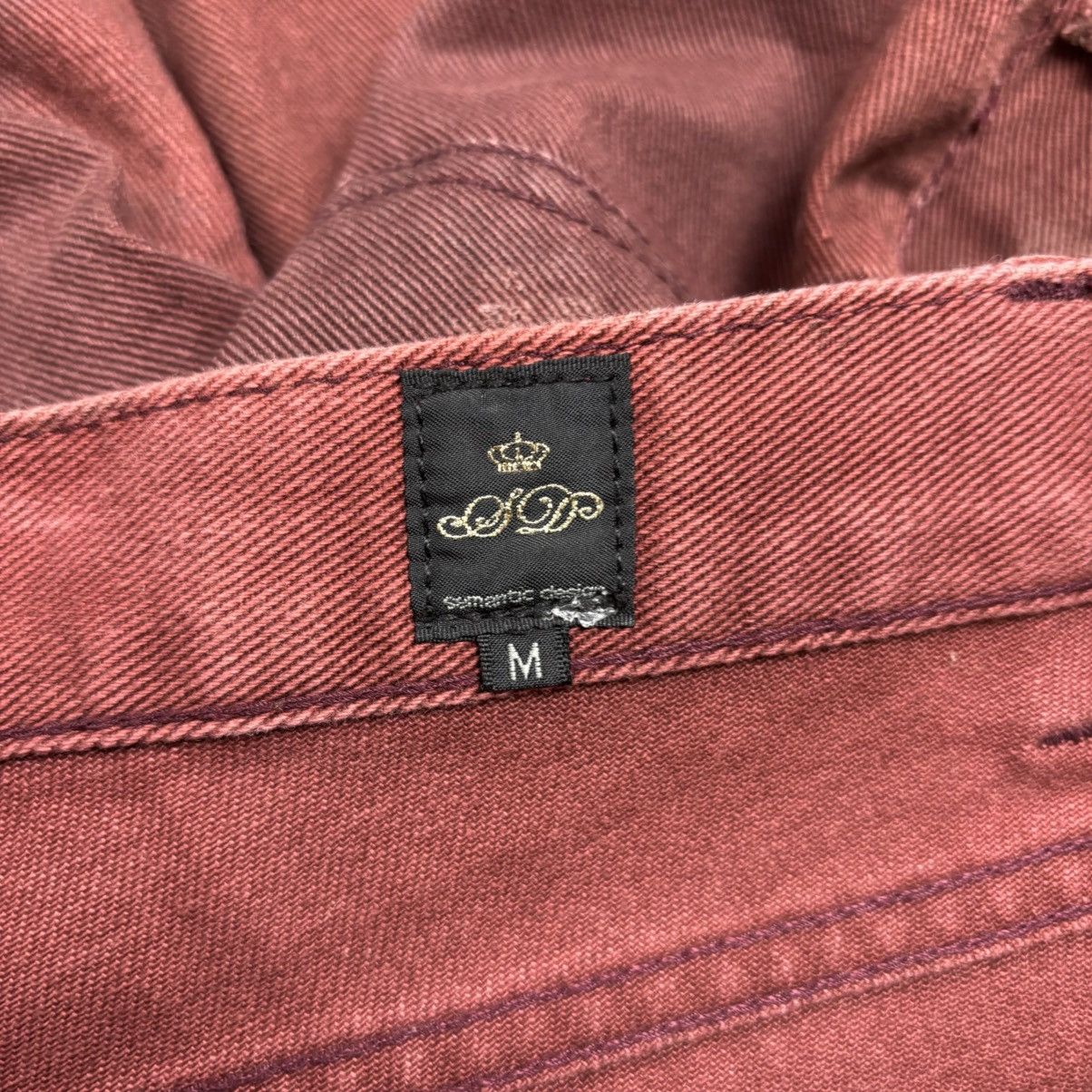 Tornado Mart 2000s Semantic Design - Red Blood Distressed Denim Pants Size US 29 - 5 Thumbnail