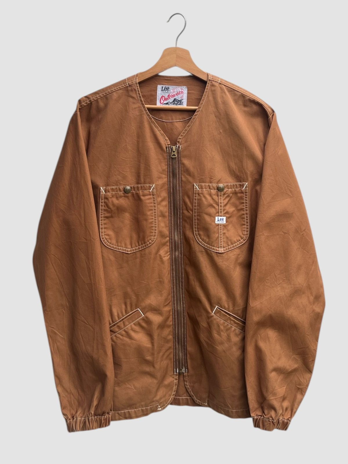 Lee Lee Sanforized Outerwear No Collar Chore Jacket Size US L / EU 52-54 / 3 - 1 Thumbnail