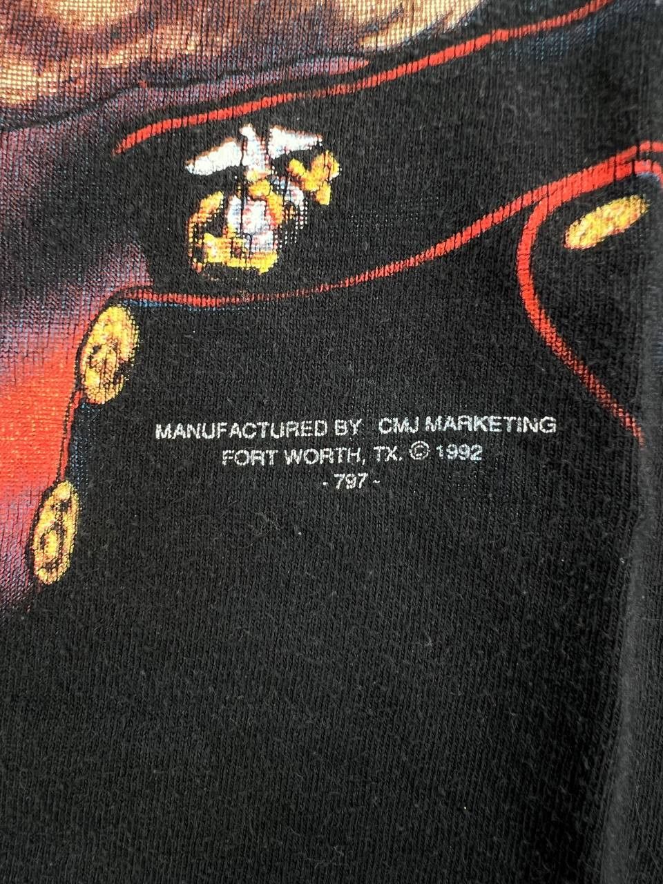 Other Vintage 1992 Once A Marine Always A Marine Skull T-Shirt XL Size US XL / EU 56 / 4 - 3 Thumbnail