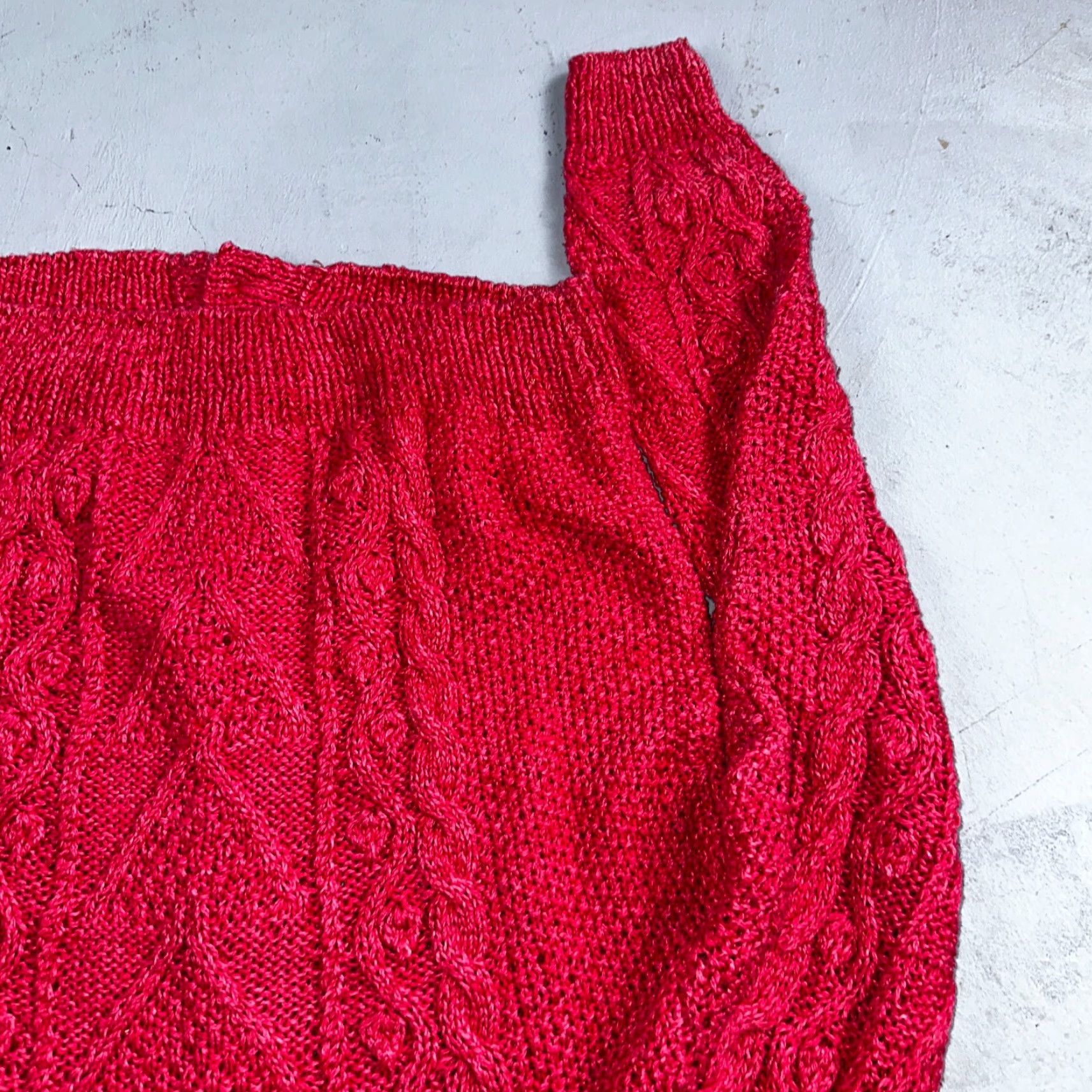 Orvis Vintage Orvis Womens Sweater Pullover Wool Cable Knit Crew Neck Pink 90s M Size M / US 6-8 / IT 42-44 - 8 Thumbnail