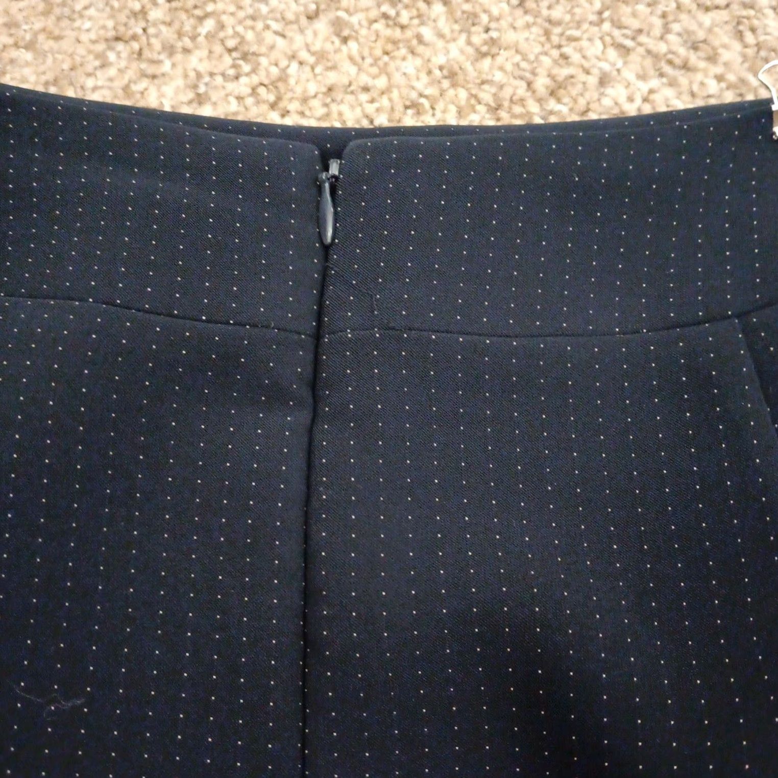 Talbots Talbots Skirt A-Line Women's Knee Length Blue Polka Dot Size 6 Lined Polyester Regular Vintage: No Size 28" / US 6 / IT 42 - 7 Thumbnail
