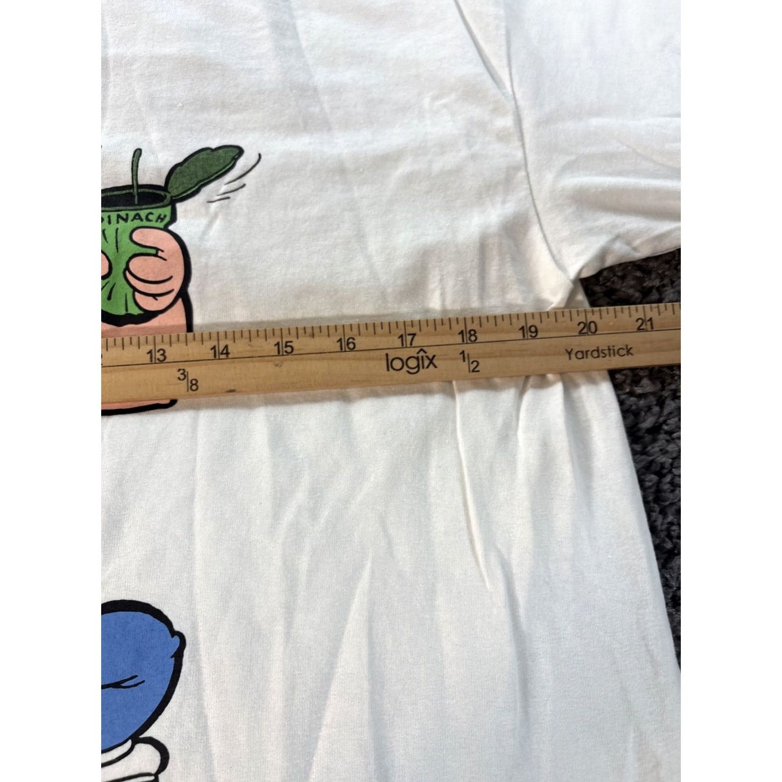 Vintage VINTAGE Popeye Shirt Mens Large White Graphic Spinach Y’am What I Y’am Y2K 90s Cartoon Mens Size US L / EU 52-54 / 3 - 3 Thumbnail