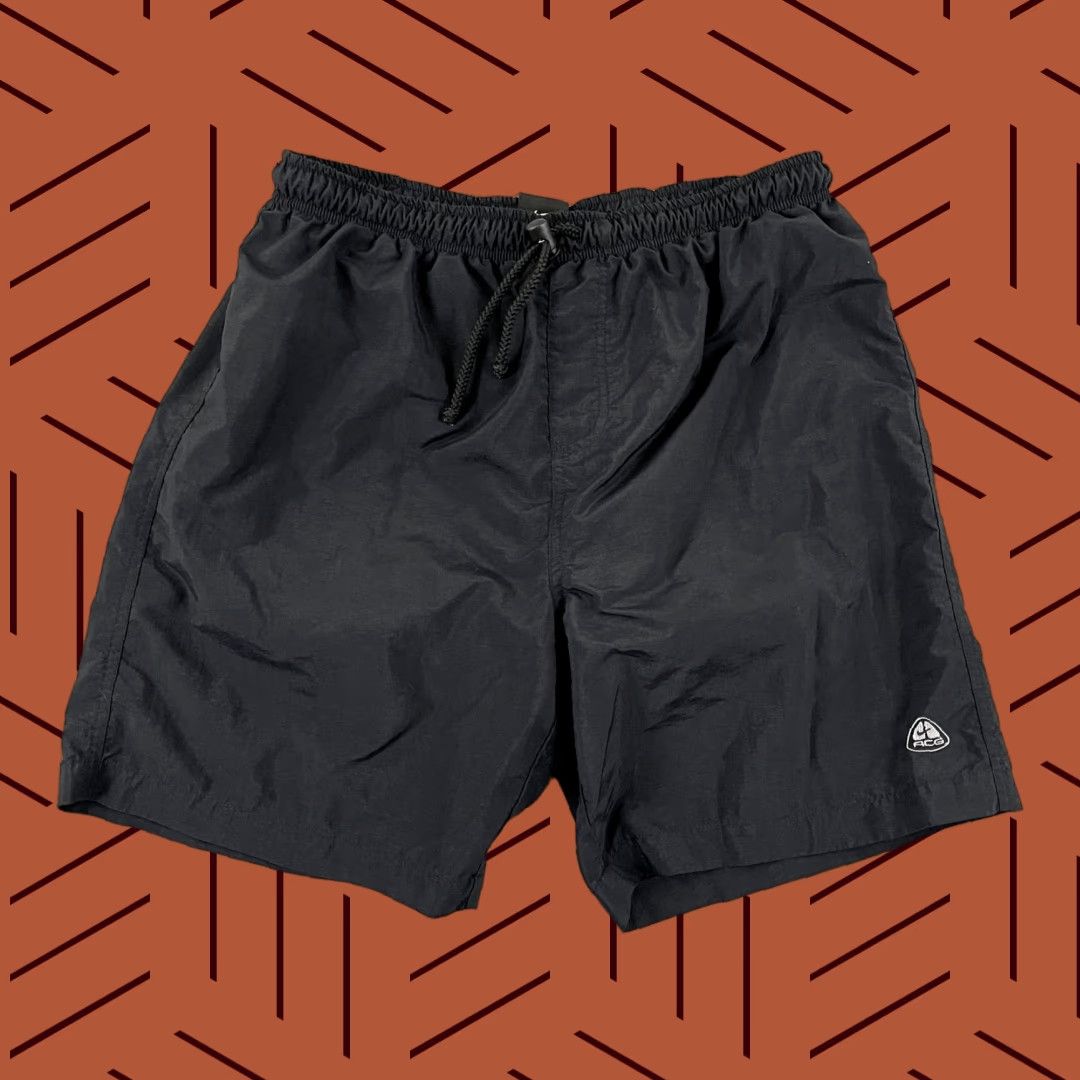Nike VINTAGE Nike Men's Athletic Shorts 7 Inch Inseam Black Sportswear Retro Cycling Activewear Size US 33 - 1 Thumbnail