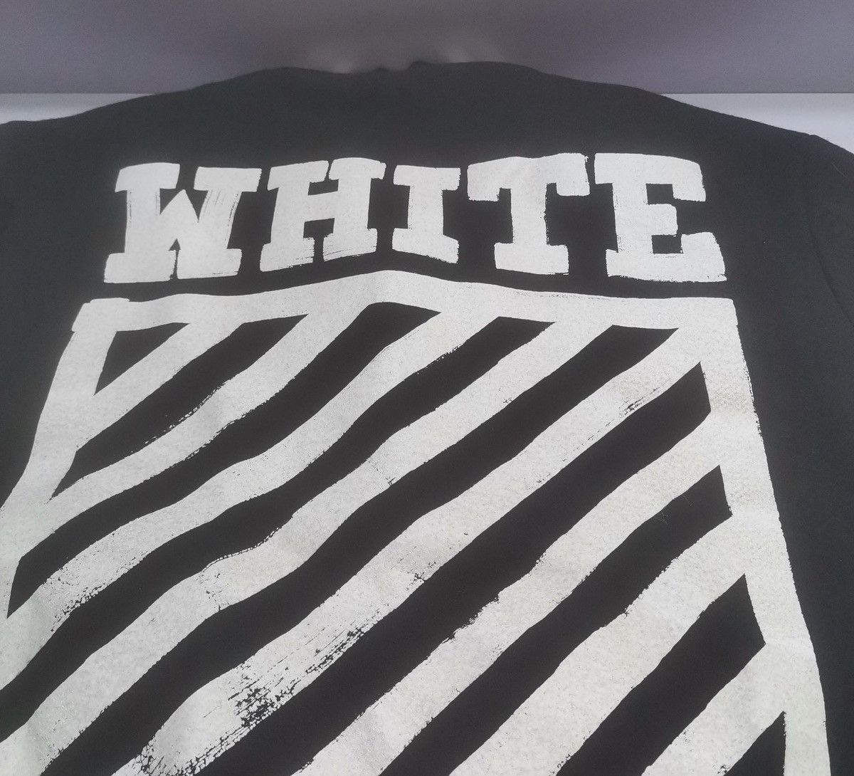 Off-White Off-White Black Wool Brushed Print Varsity Bomber Jacket Size US XS / EU 42 / 0 - 5 Thumbnail