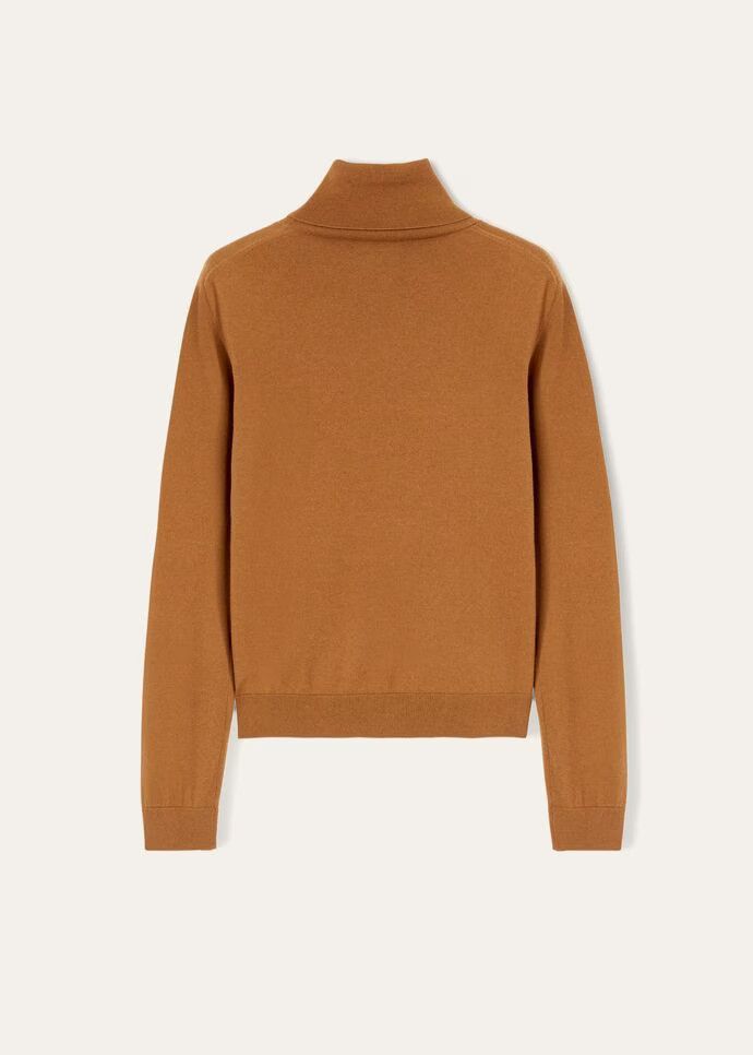 Loro Piana o1w1db10724 Neo Piuma Turtleneck Sweater in Brown Size M / US 6-8 / IT 42-44 - 2 Thumbnail