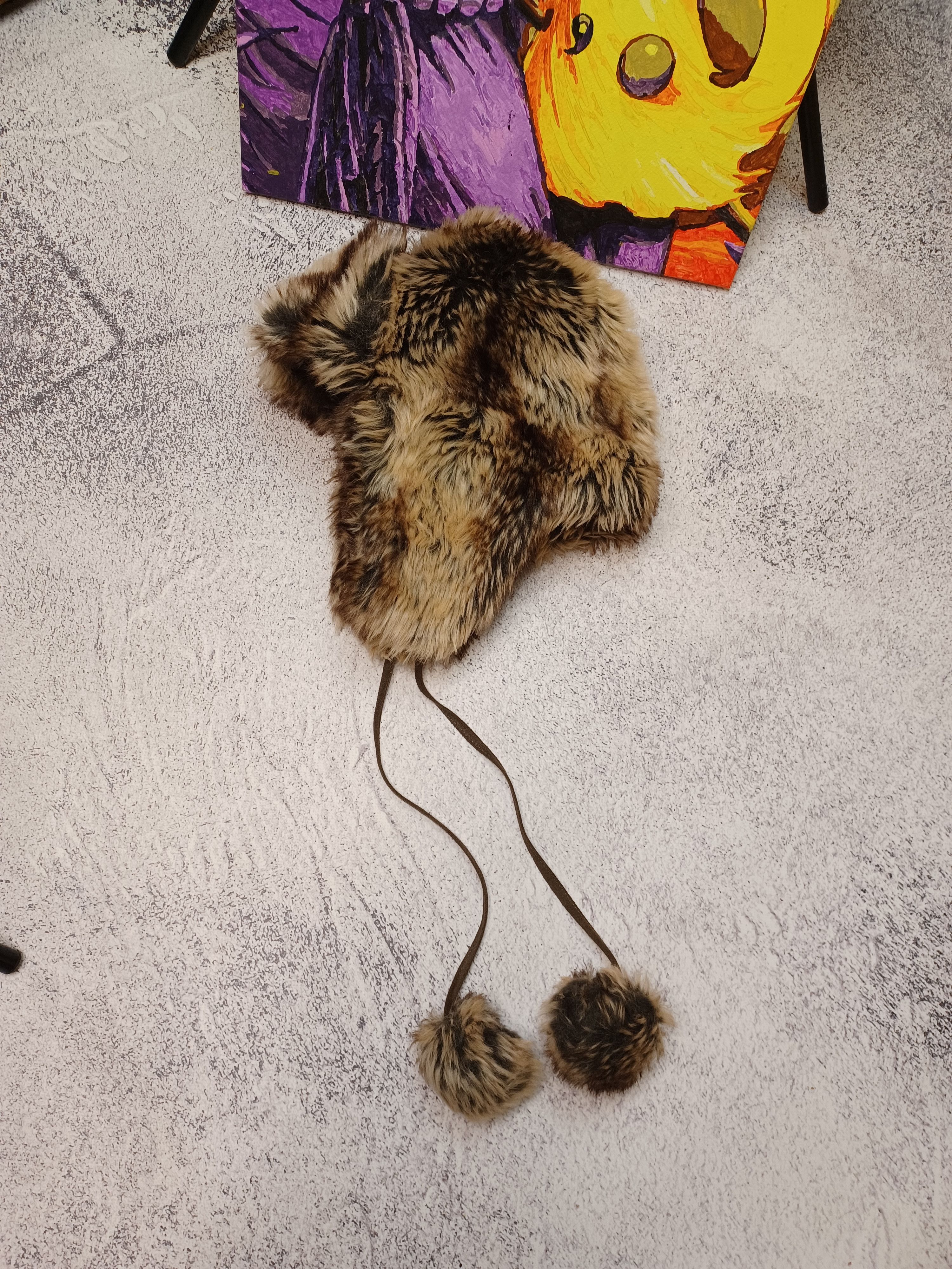 Other Vintage Y2K Fuzzy Fur Ushanka Hat Size ONE SIZE - 1 Thumbnail