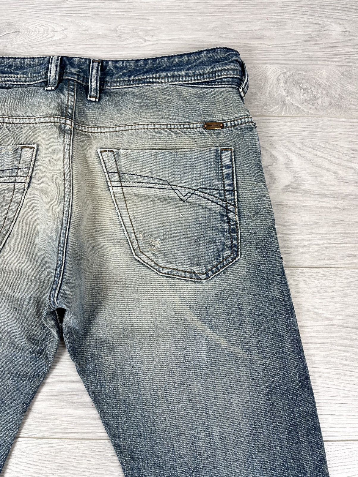 Diesel Diesel Italy Iakob Distressed Washed Denim Pants Jeans Size US 31 - 16 Thumbnail