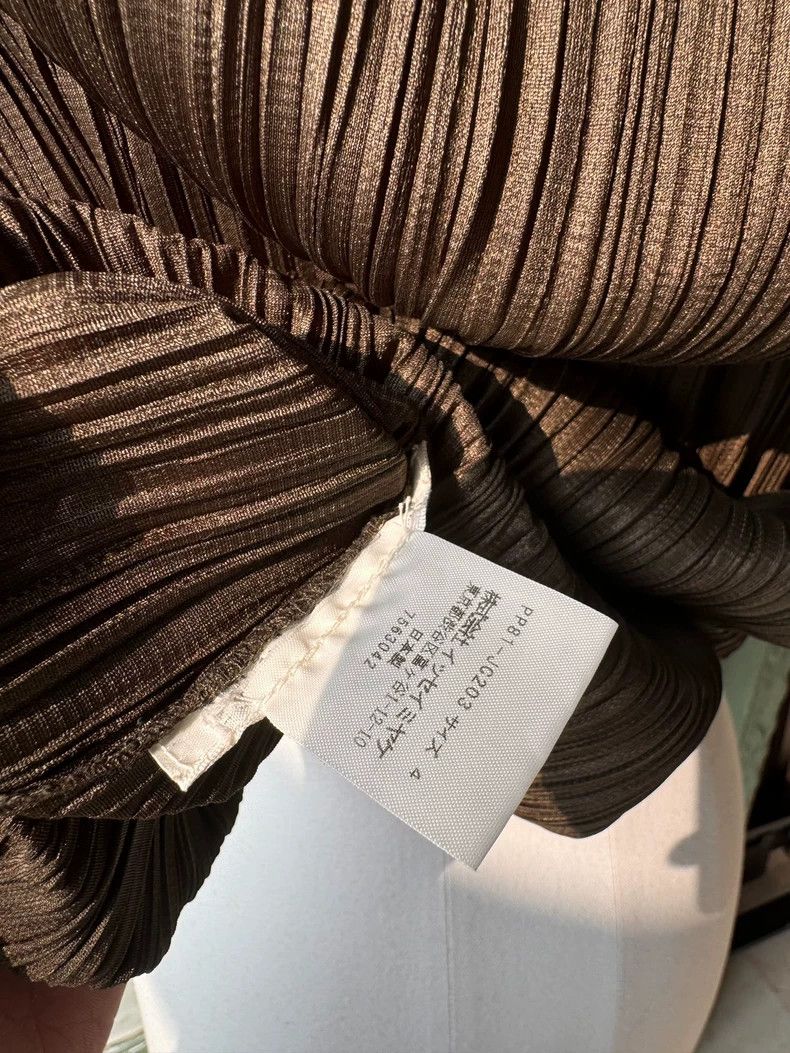 Issey Miyake Issey Miyake size:4 Brown pleated cardigan Size S / US 4 / IT 40 - 6 Thumbnail