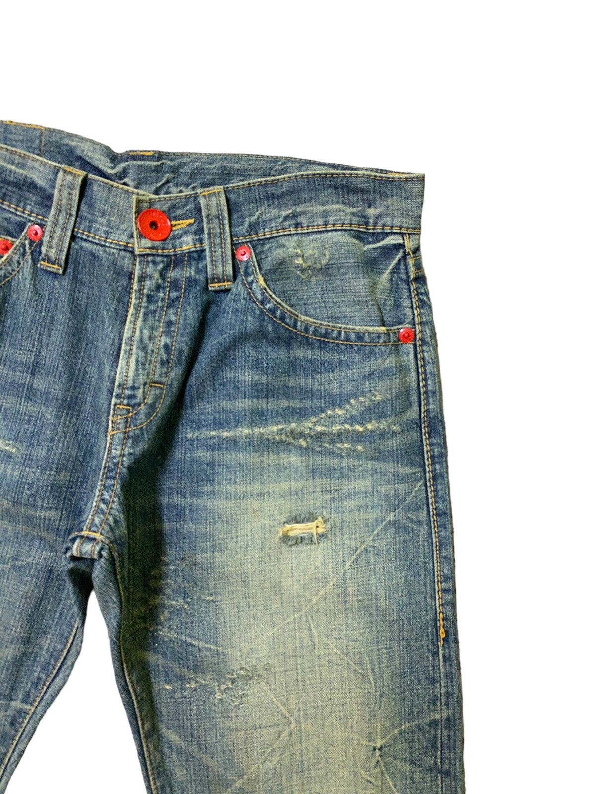 Japanese Brand × Vintage Vintage COCOLULU Big Logo Distressed Acid Wash Denim Size US 32 / EU 48 - 5 Thumbnail