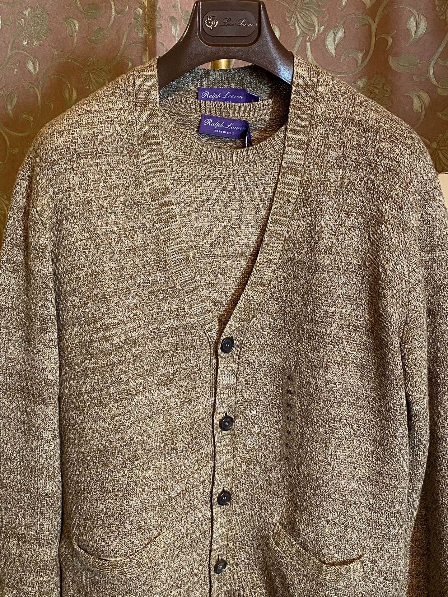 Polo Ralph Lauren Ralph Lauren Purple Label Silk-Linen Cardigan Size US M / EU 48-50 / 2 - 3 Thumbnail