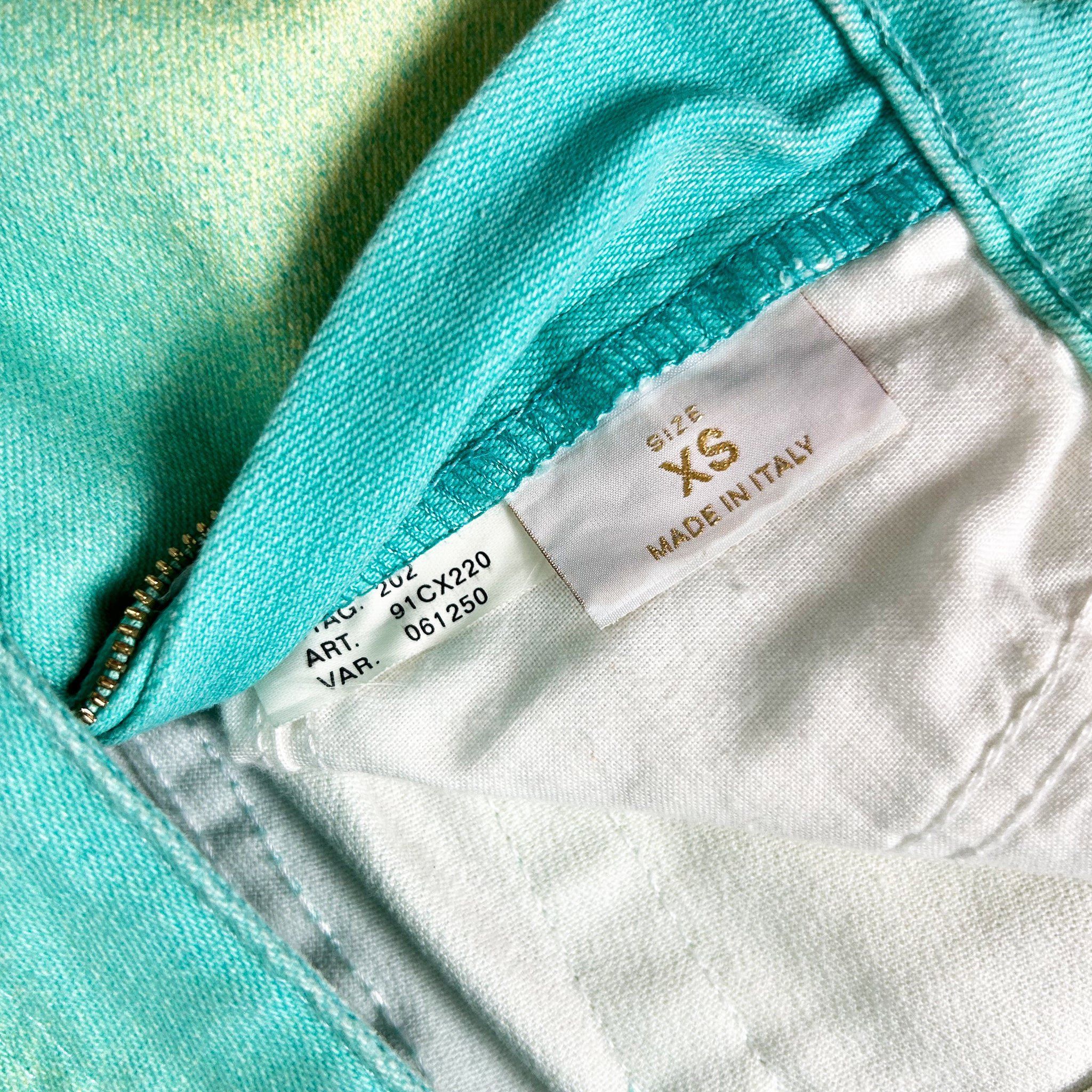 Just Cavalli Just Cavalli 2000's Turquoise Tie-Dye Gradient Jeans Size 28" / US 6 / IT 42 - 7 Thumbnail