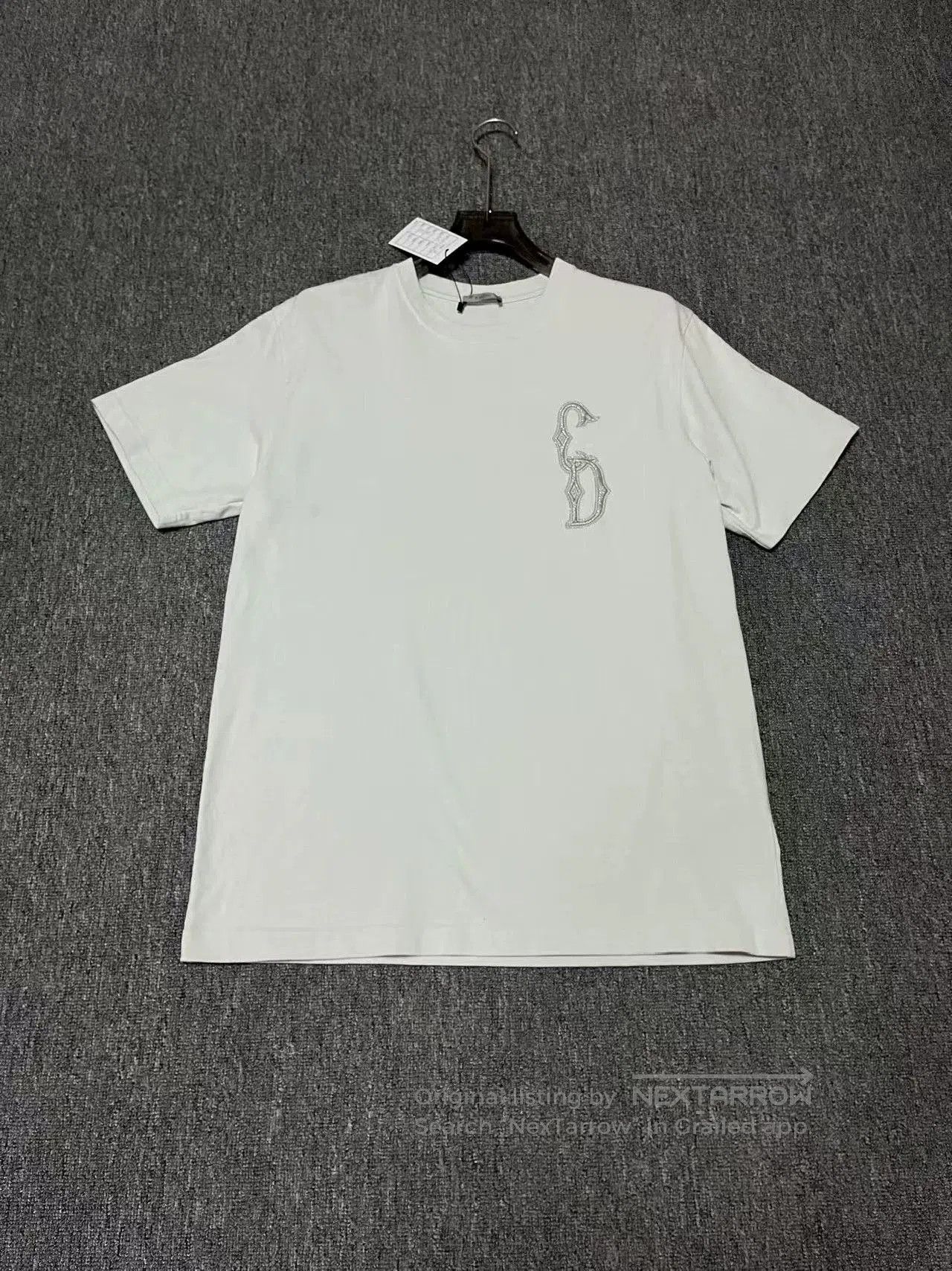 Dior dior logo embroidered mint green short sleeve tee. Size US M / EU 48-50 / 2 - 1 Thumbnail