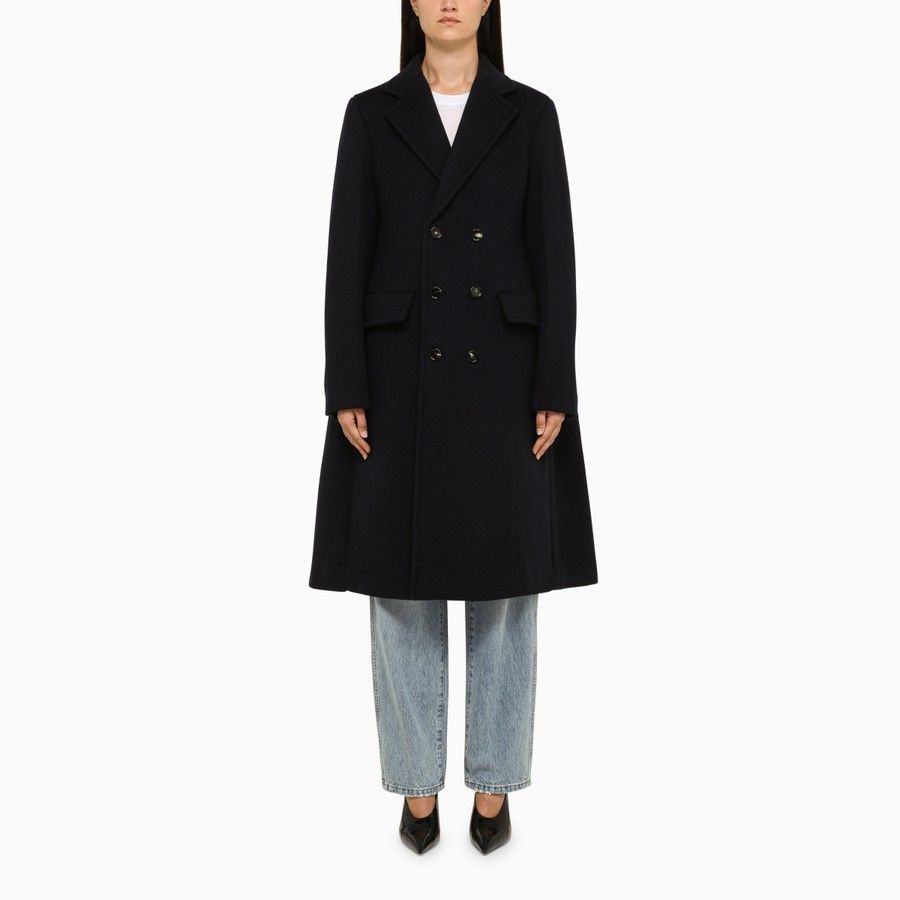 image of Bottega Veneta O1D2Blof01223 Coat In Blue, Women's (Size Small)
