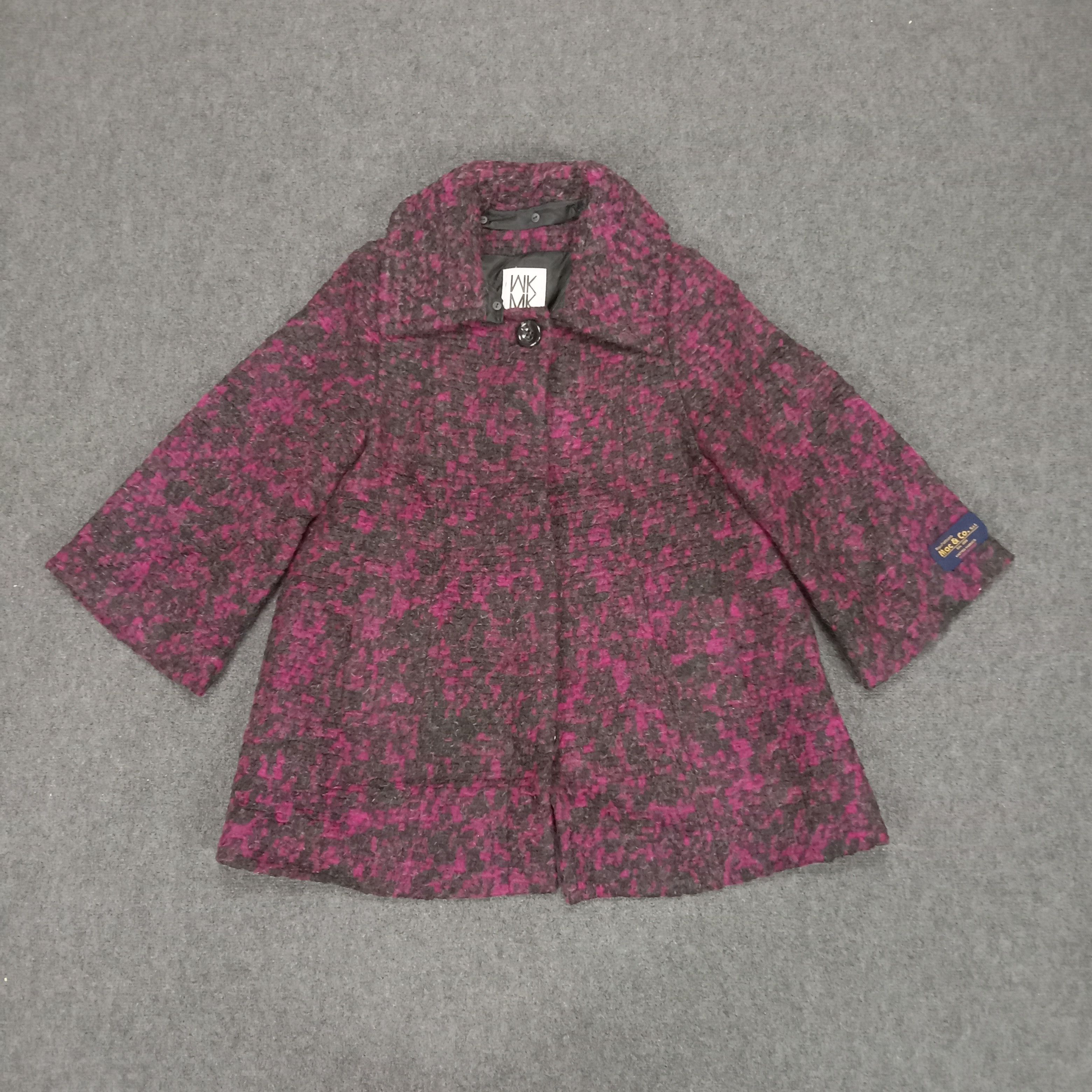 Michel Klein Italian Designer Wool Coat Jacket