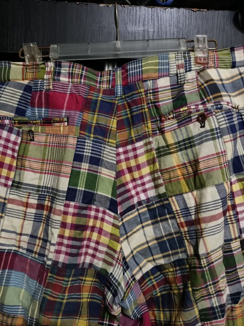 Polo Ralph Lauren Vintage Polo Ralph Lauren Madras Patchwork Shorts Size US 38 / EU 54 - 4 Thumbnail