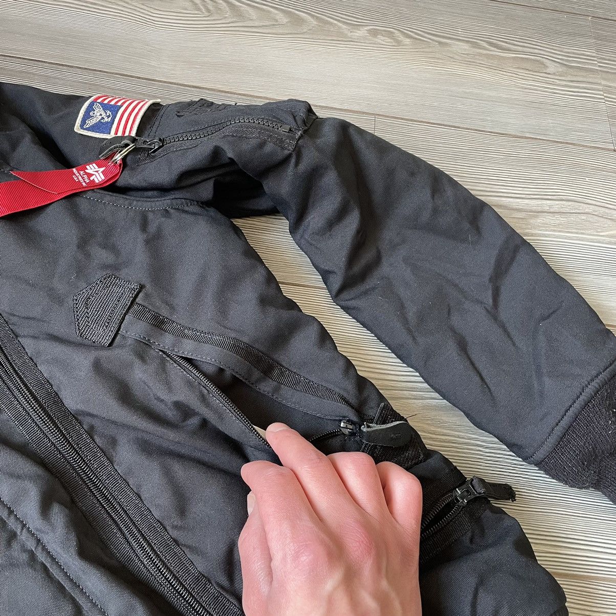 Alpha Industries × If Six Was Nine Vintage Alpha Industries Faux Fur Hood Bomber Jacket Alaska Size US M / EU 48-50 / 2 - 22 Thumbnail