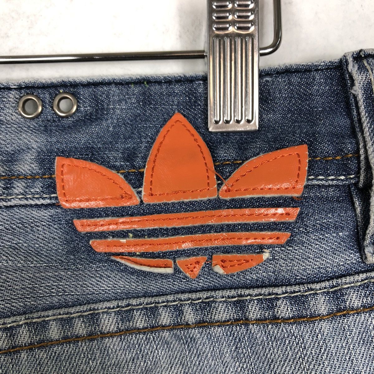 Adidas 🔥RARE DISTRESSED DENIM JEANS DIESEL X ADIDAS STREETWEAR Size US 30 / EU 46 - 13 Thumbnail