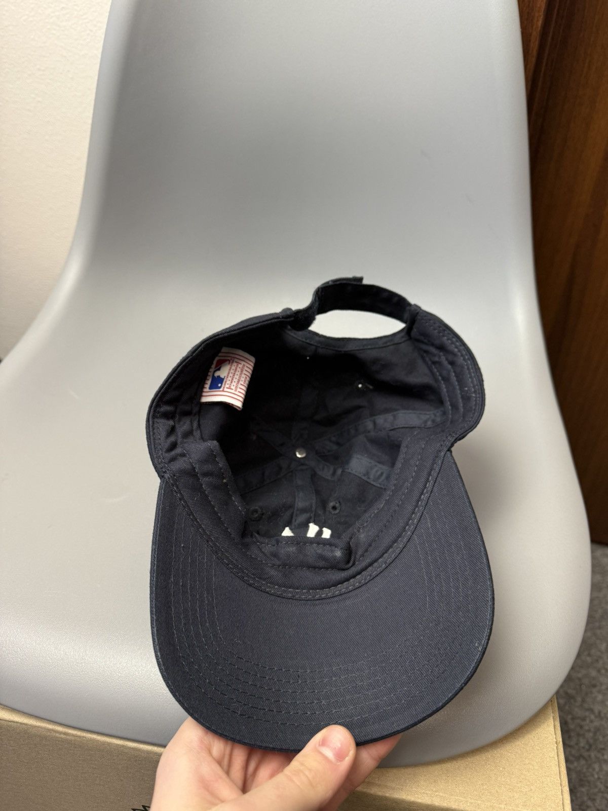 MLB Crazy Vintage Y2K New York Yankees Cap Drill Graffiti Style Size ONE SIZE - 9 Thumbnail