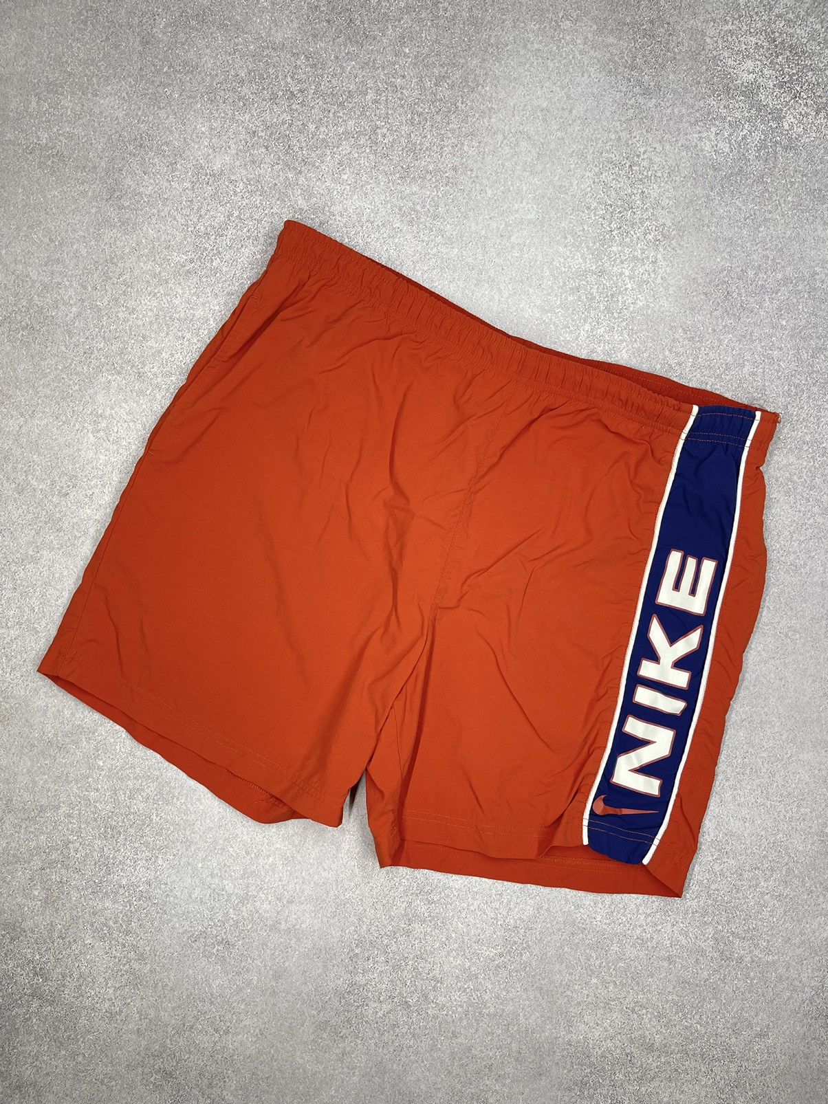 Vintage Nike Nylon Shorts Big Logo Orange Drill Y2K ACG TN
