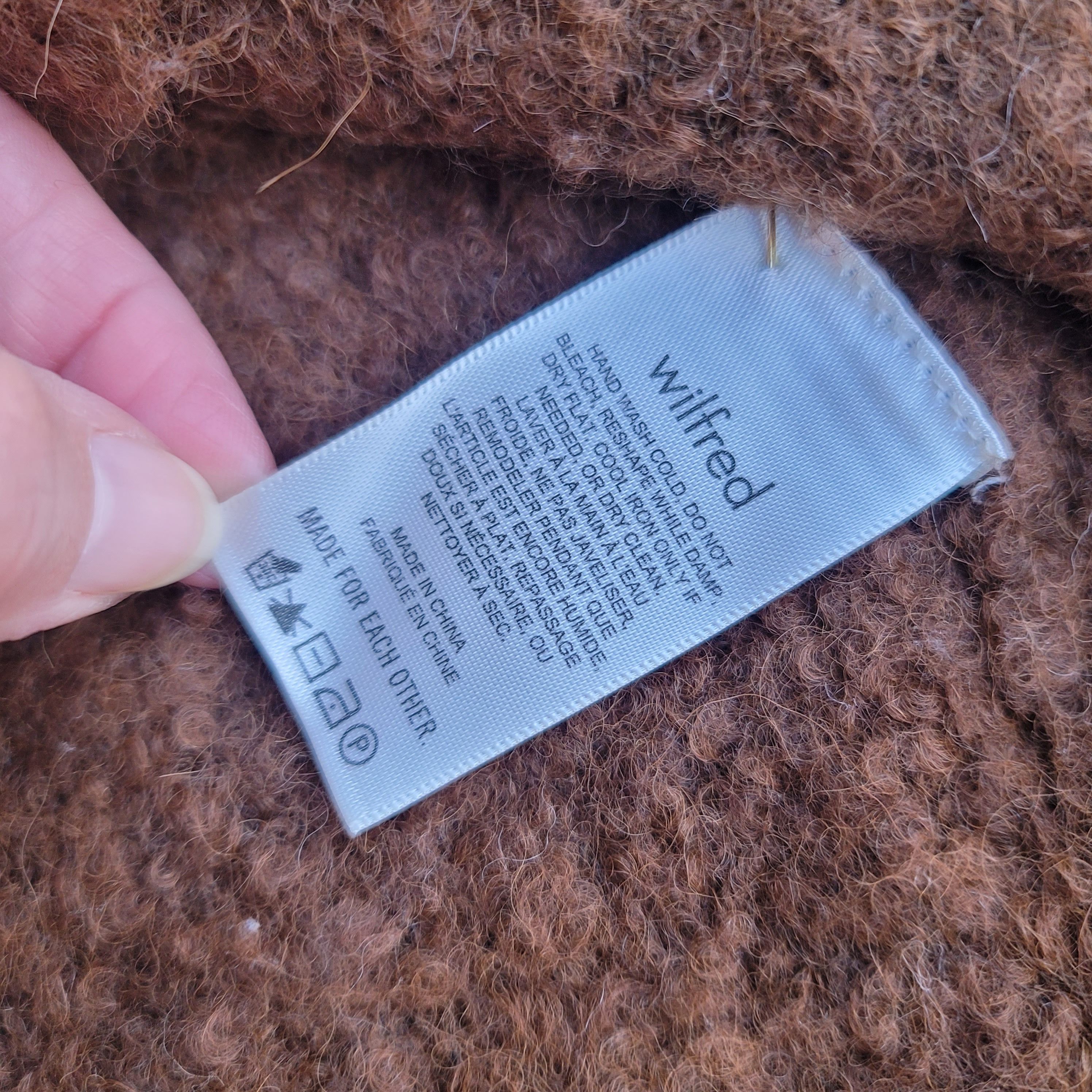 Aritzia Wilfred alpaca blend oversized sweater Size XS / US 0-2 / IT 36-38 - 7 Thumbnail