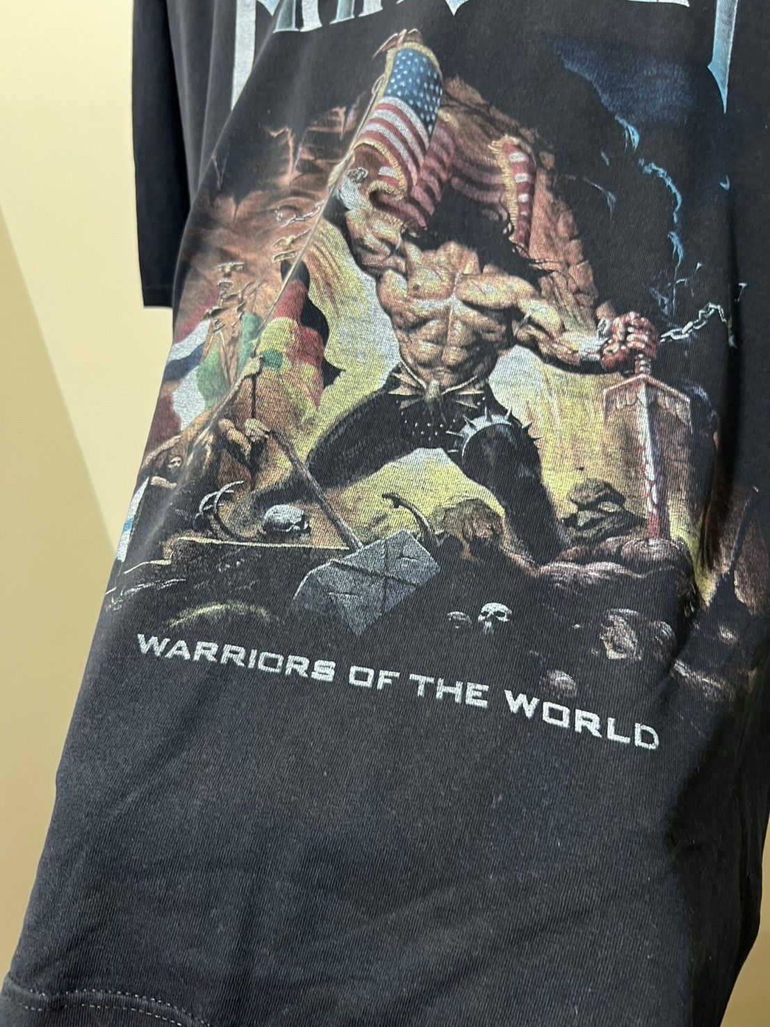 Band Tees × Vintage Vintage Manowar Warriors Of The World shirt bnz01 Size US XL / EU 56 / 4 - 7 Thumbnail