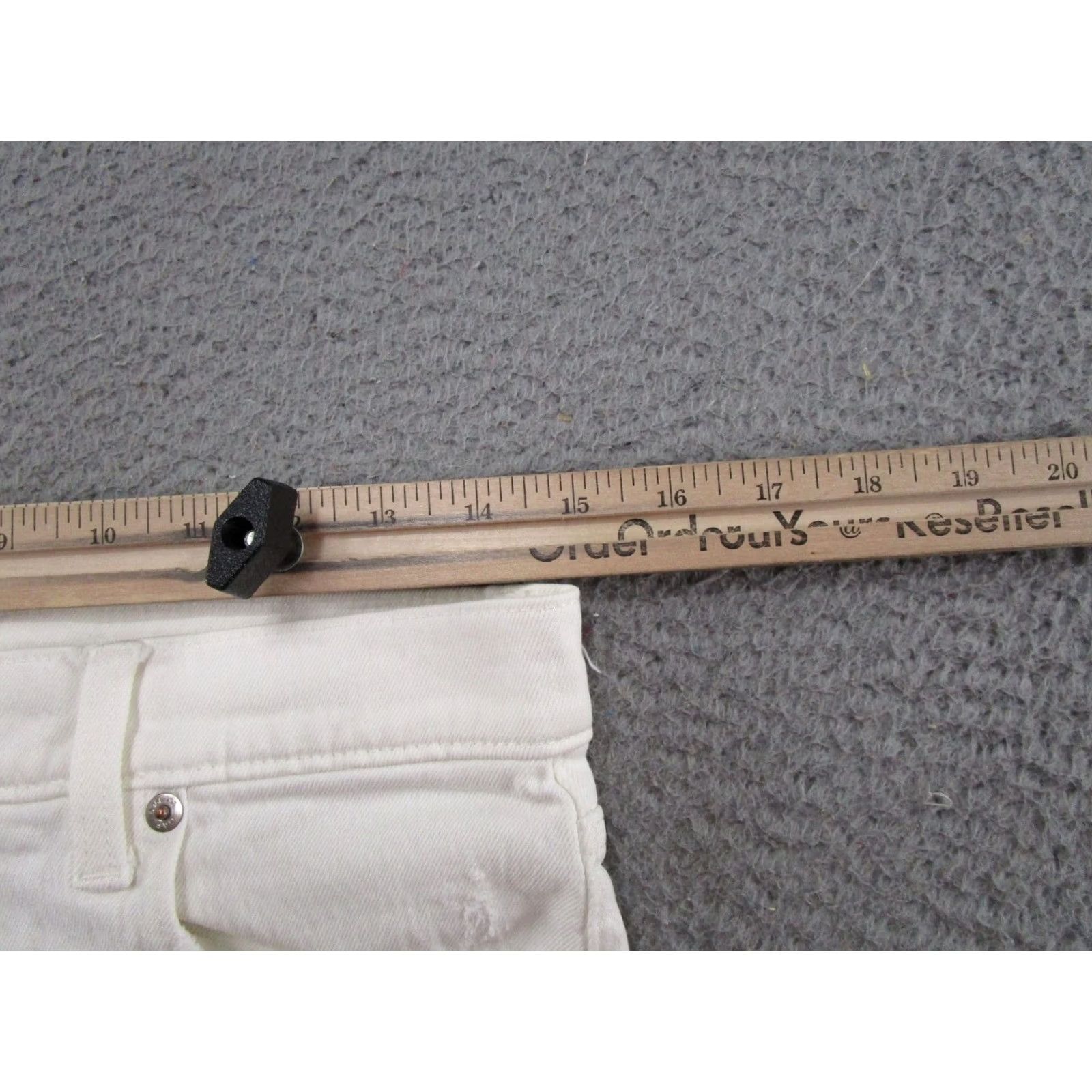 Gap VINTAGE Gap Jeans White Denim Straight 8R 29 Distressed 5-Pocket Women Size 30" / US 8 / IT 44 - 6 Thumbnail