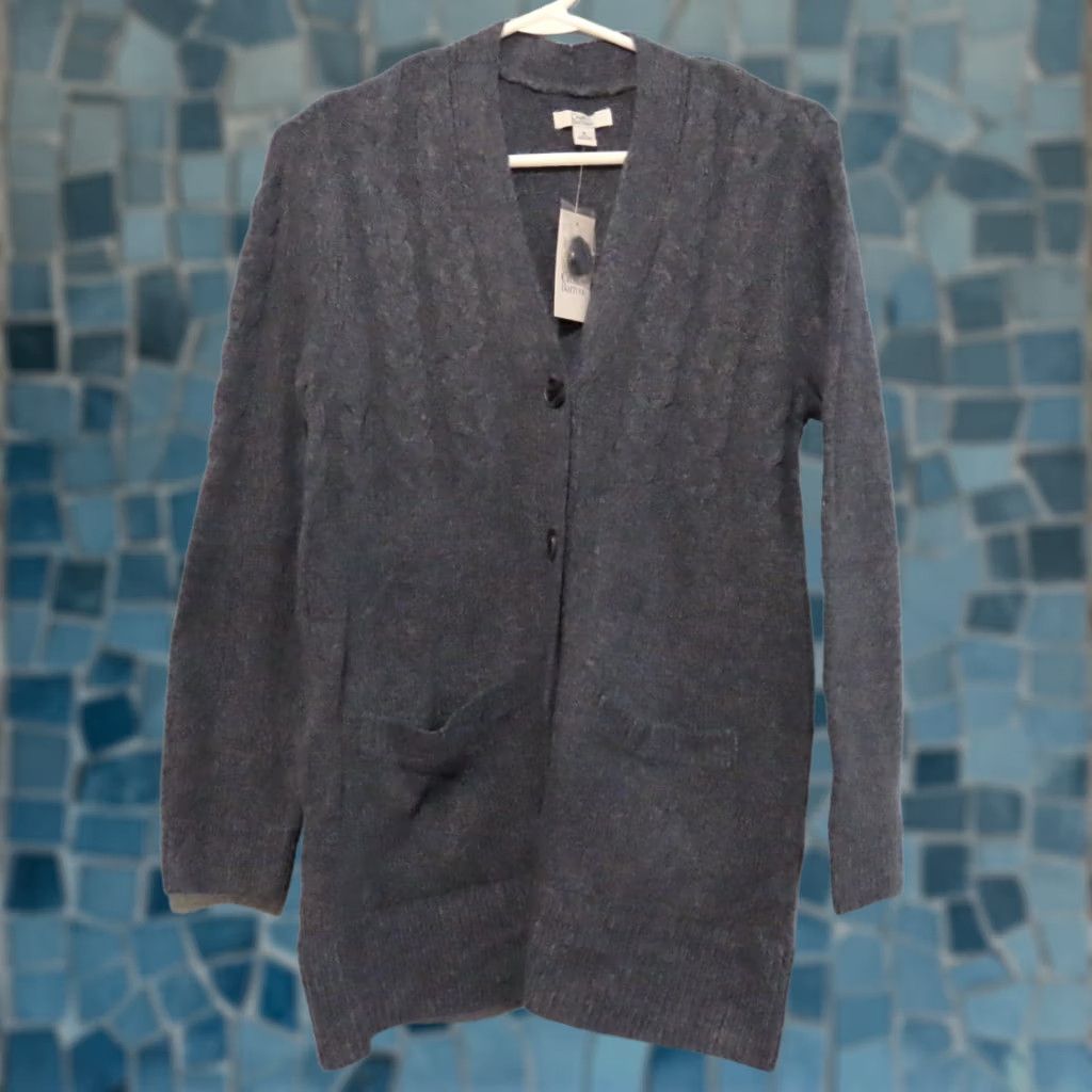 Croft & Barrow Croft & Barrow Cardigan Men’s Med Gray Knit V-Neck Button Pockets Regular Size M Sweater Long Sleeve Solid Preppy Size US M / EU 48-50 / 2 - 1 Thumbnail