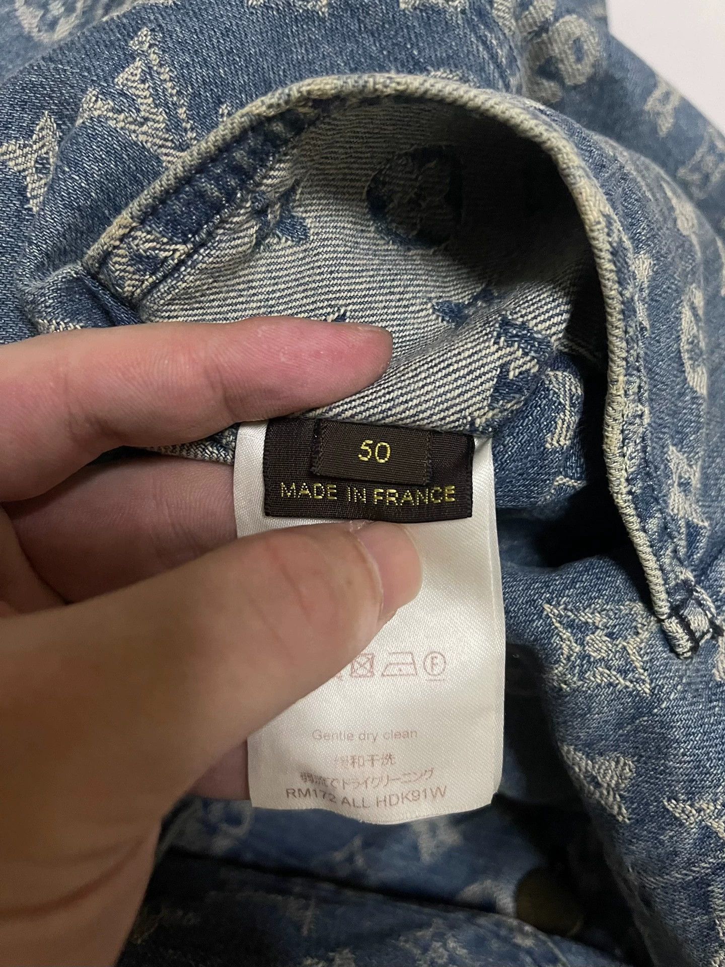 Louis Vuitton Supreme x LV Denim Full Print Monogram Jacket Size 50 Size US M / EU 48-50 / 2 - 7 Thumbnail