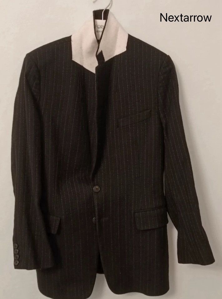 Dries Van Noten Dries van noten Striped white suit jacket 2412-Nextarrow Size 48R - 1 Thumbnail