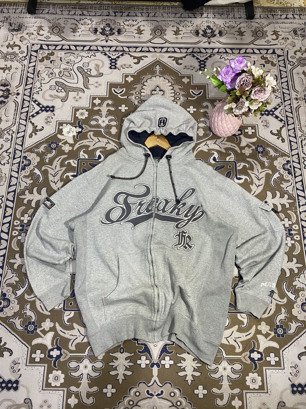 Vintage VINTAGE FREAKY MASSIVE HOODIE SPELLOUT ! Size US L / EU 52-54 / 3 - 1 Thumbnail