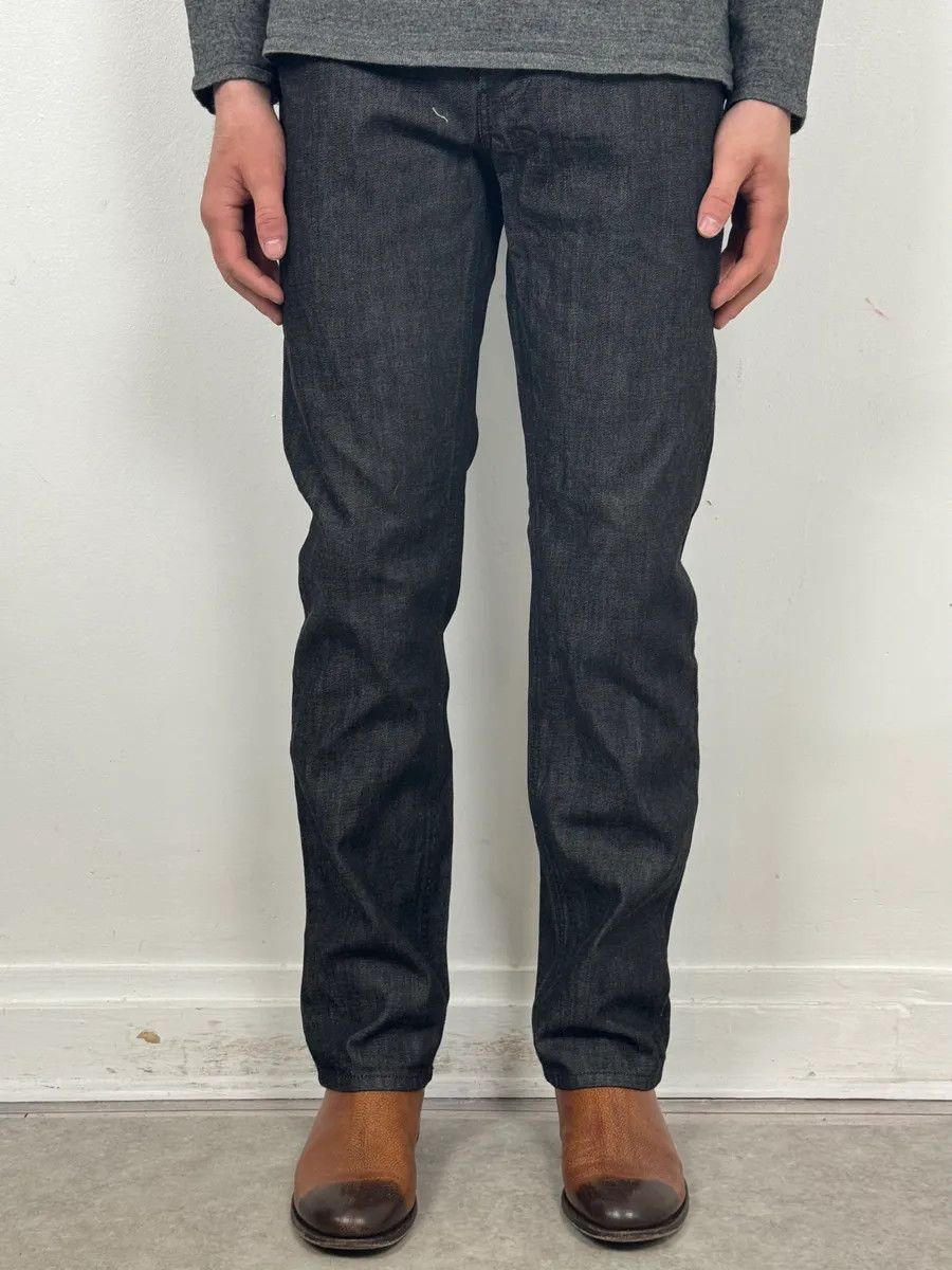 Gucci 2010s Gucci Black Brut Denim Jeans by Frida Giannini Size US 30 / EU 46 - 2 Thumbnail