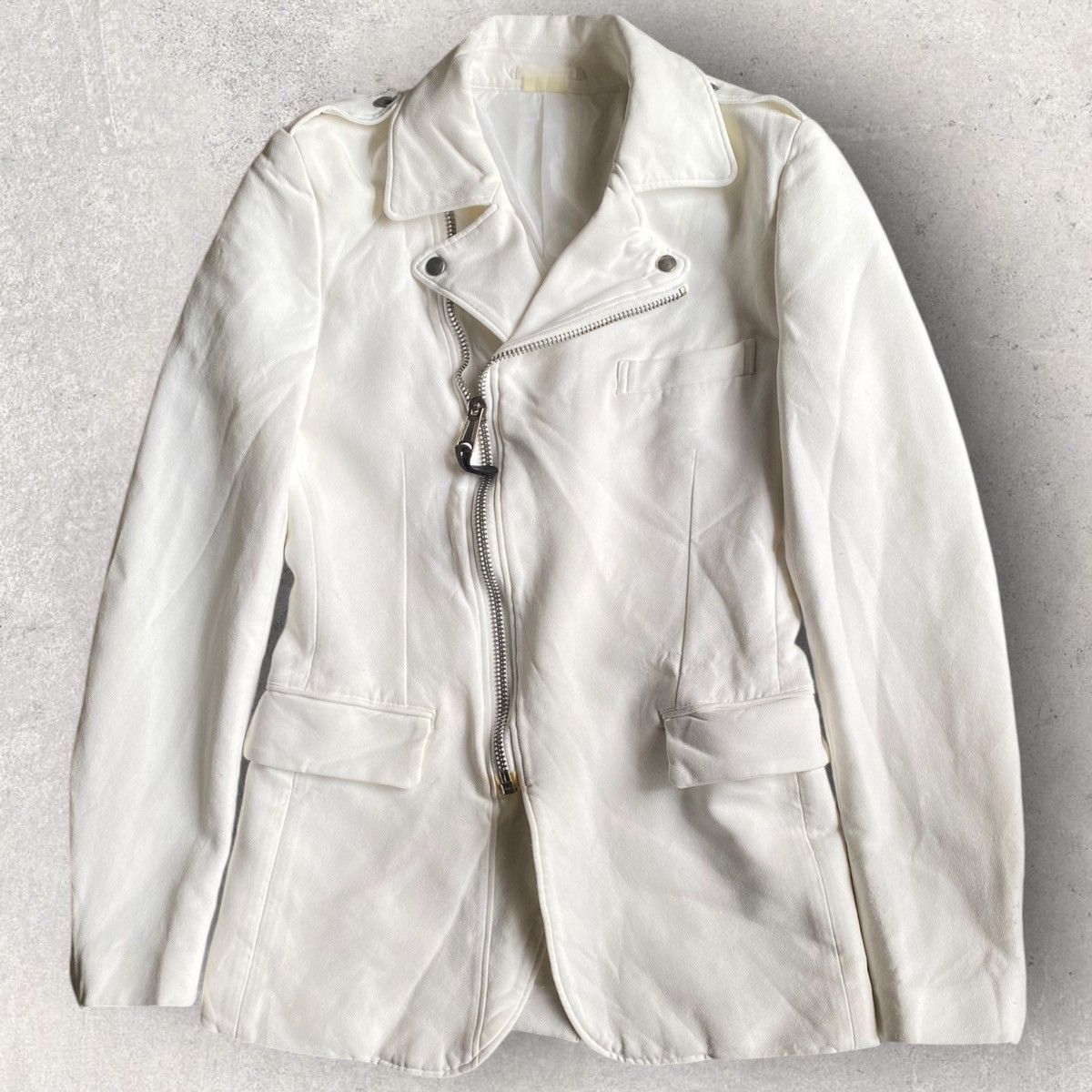 Comme des Garcons SS12 Runway Poly Biker Jacket Size US S / EU 44-46 / 1 - 2 Thumbnail