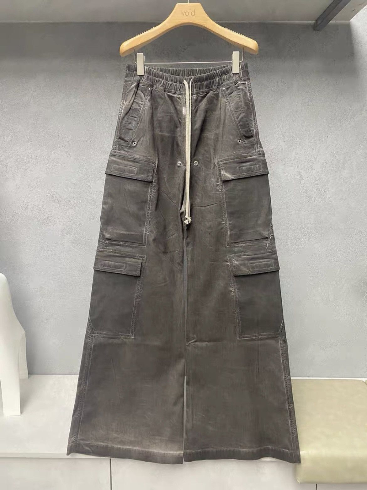 Rick Owens Drkshdw NEW | SS25 DOUBLE CARGO JUMBO BELAS WAXED SBW Size US 32 / EU 48 - 1 Thumbnail