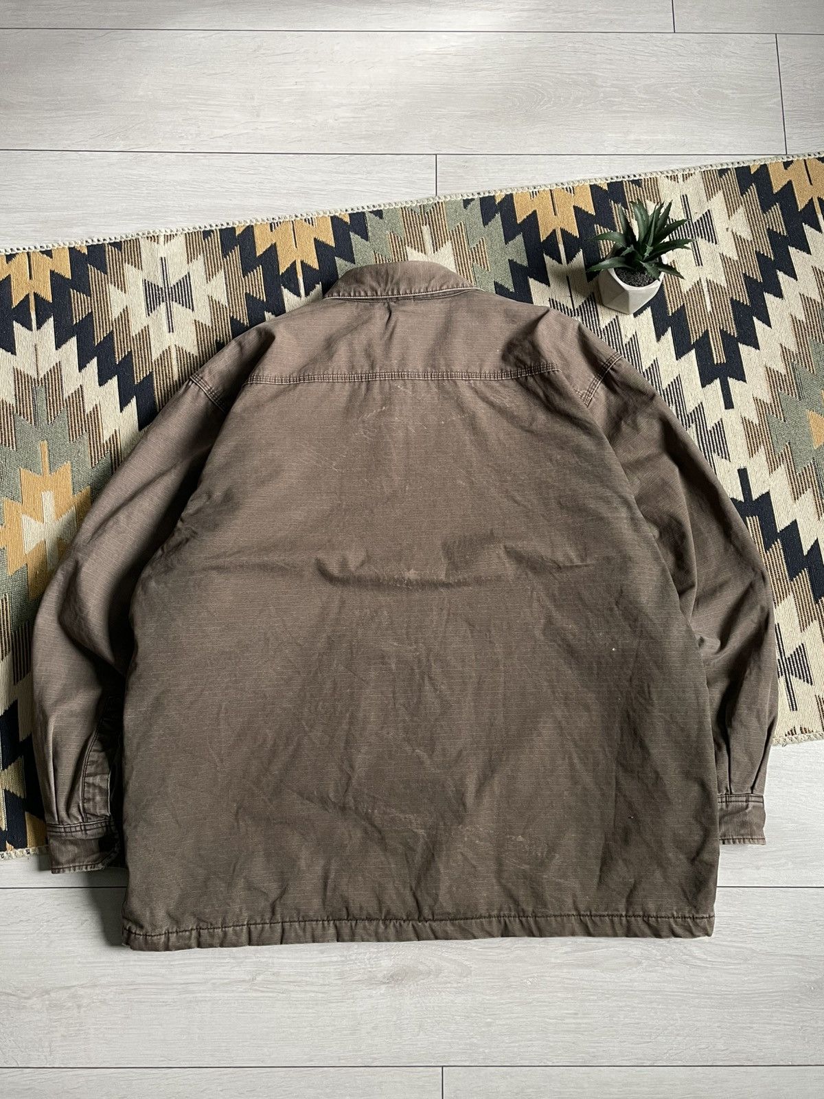 Carhartt Vintage Carhartt Detroit Style Brown Y2K Distressed Jacket Size US XL / EU 56 / 4 - 13 Thumbnail