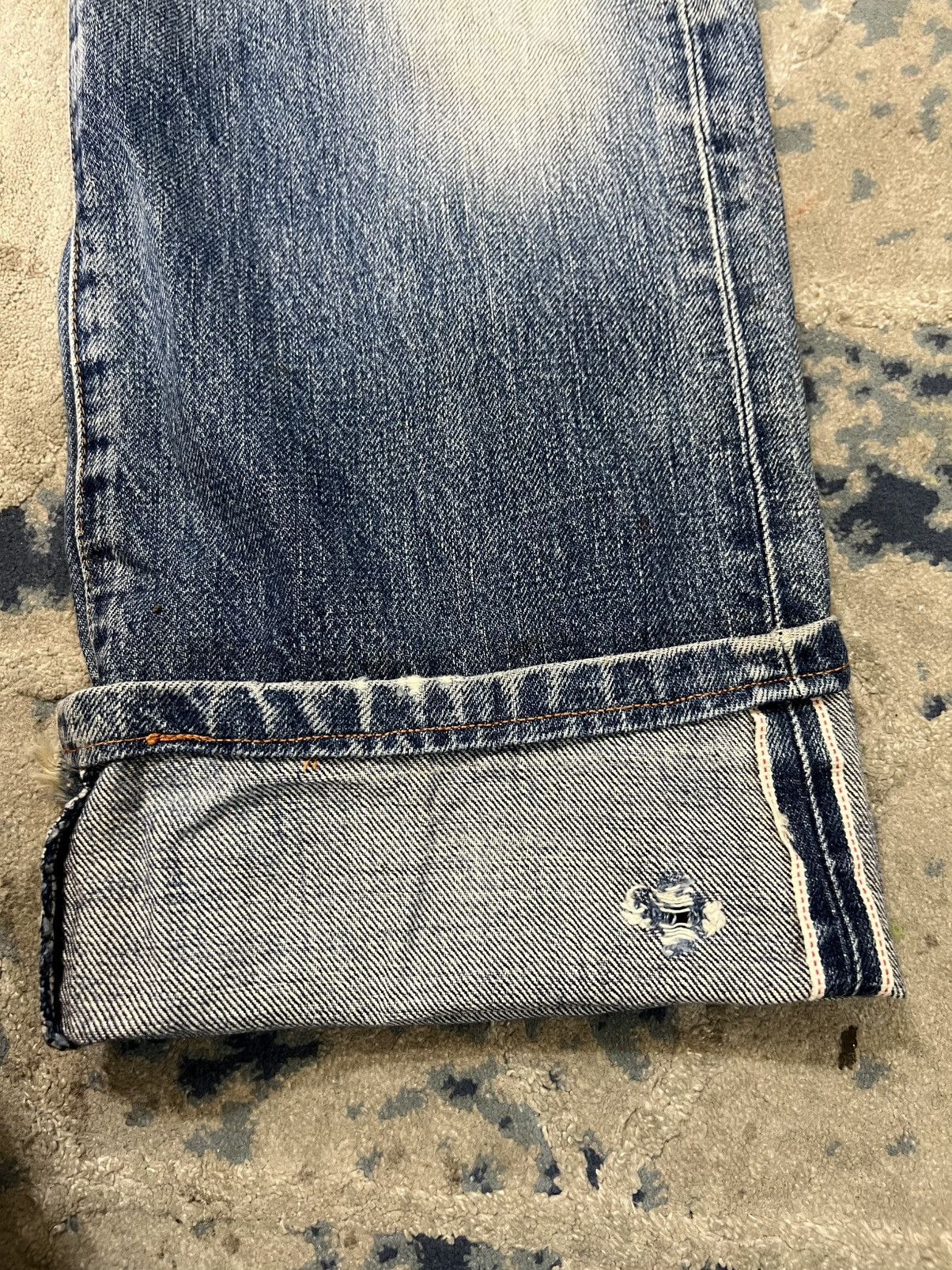 Levi's Vintage Levis 502 Big E Button J22 Distressed Denim Jeans Size US 30 / EU 46 - 6 Thumbnail