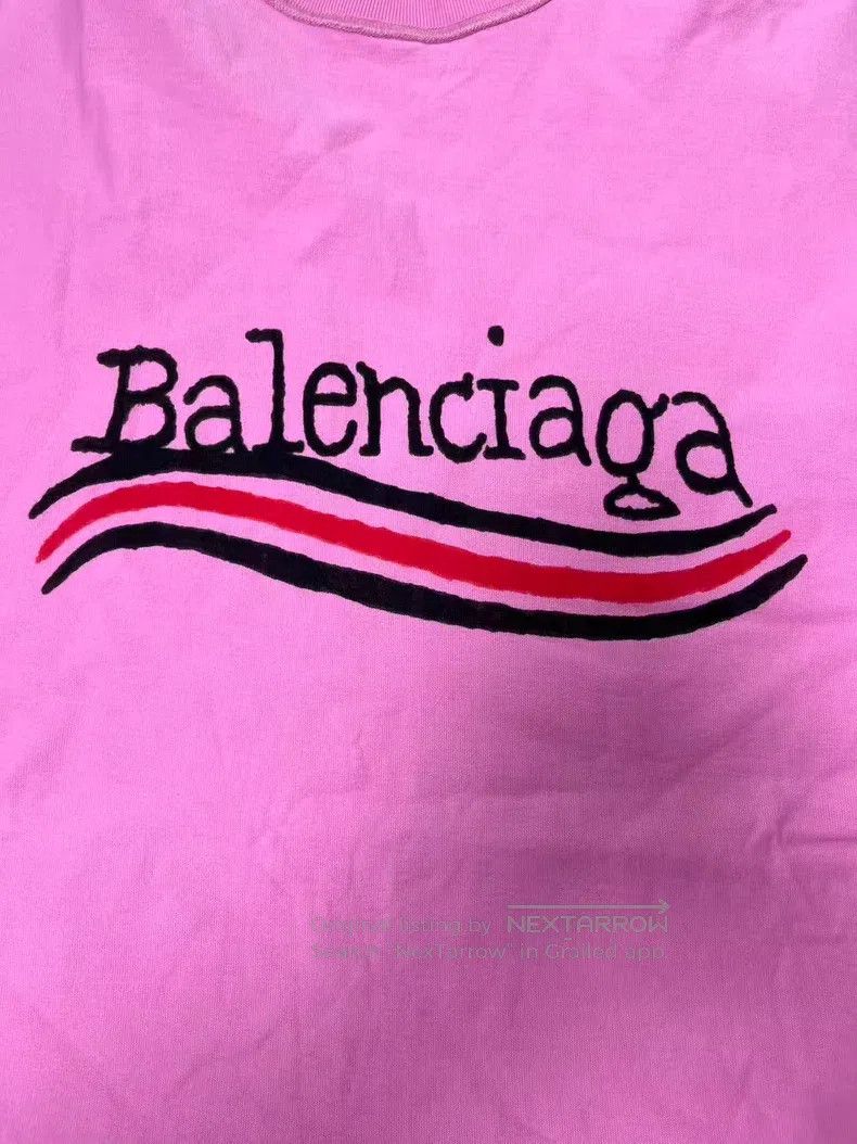 Balenciaga Balenciaga Logo Print Short Sleeve T-Shirt Size S / US 4 / IT 40 - 3 Thumbnail