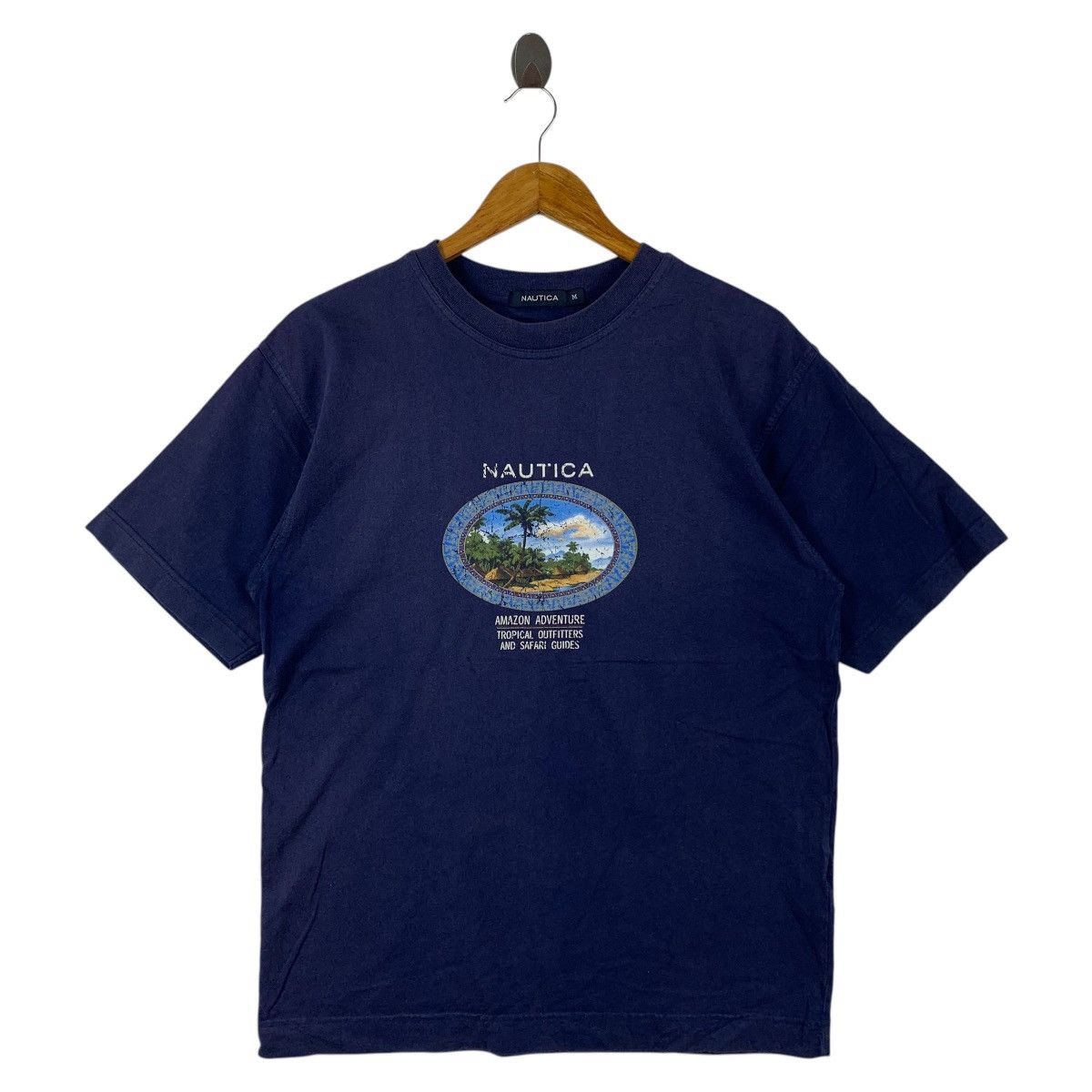 Nautica Vintage NAUTICA Amazon adventure centre logo tee Size US M / EU 48-50 / 2 - 1 Thumbnail