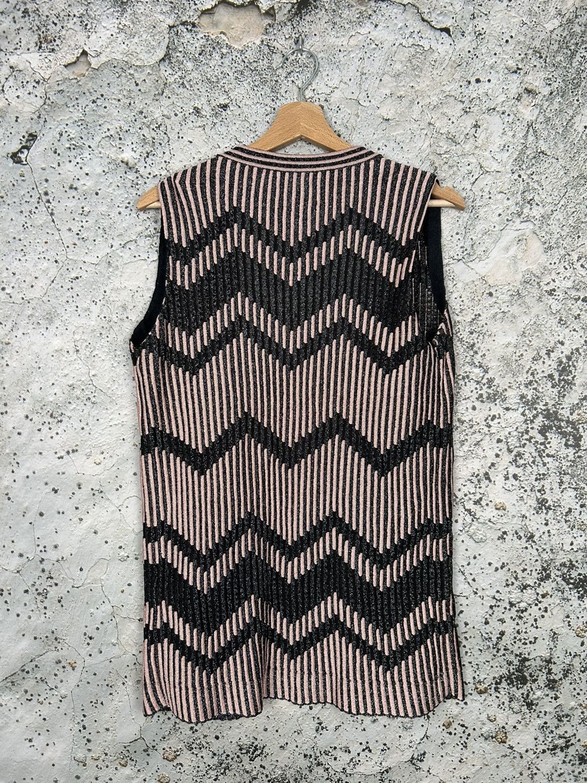Missoni Missoni Made in Italy Designer Vest Blouses Avant Garde Size L / US 10 / IT 46 - 3 Thumbnail