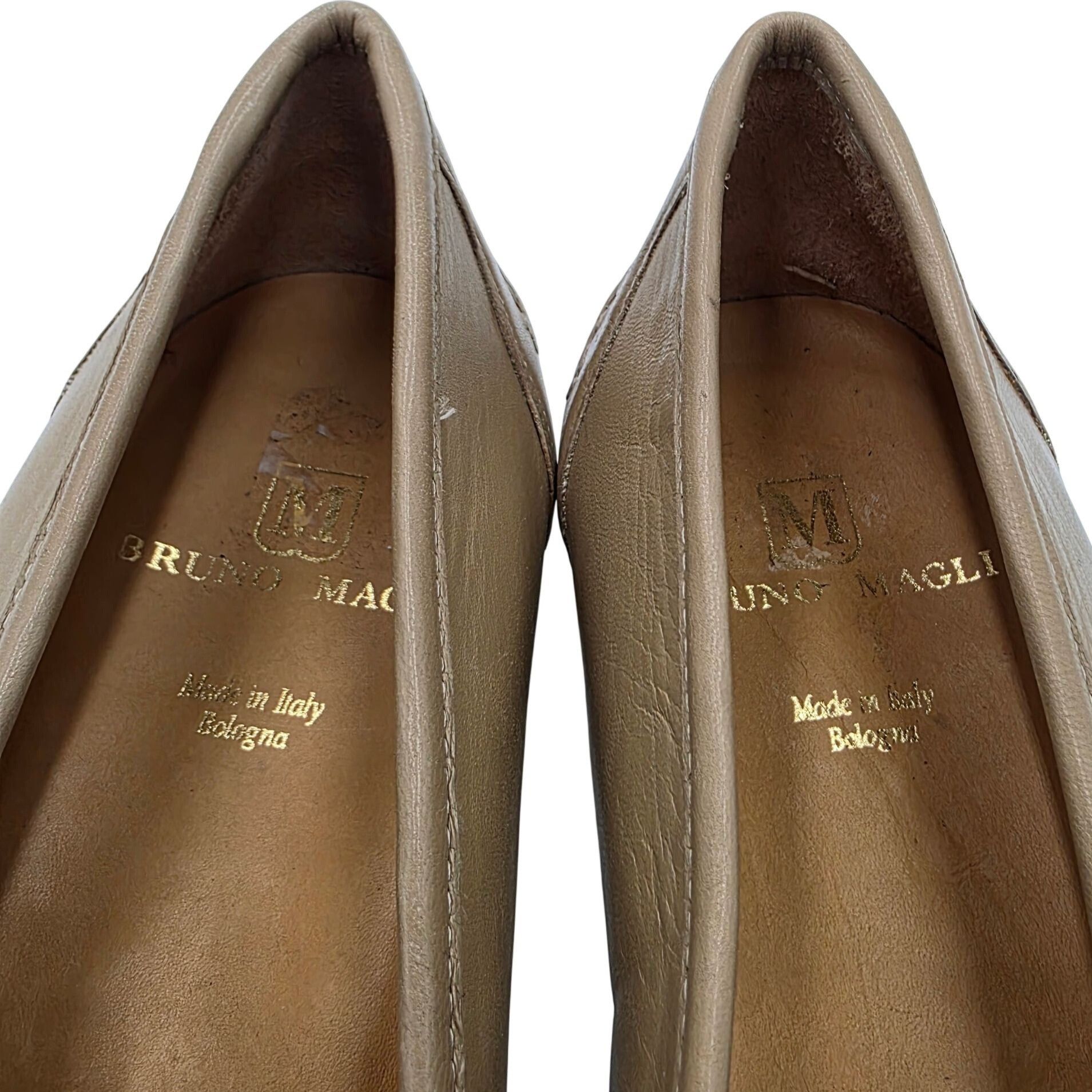 Bruno Magli NEW Vintage Bruno Magli Italy Tan Leather Dress Shoes Men 12 Size US 12 / EU 45 - 5 Thumbnail